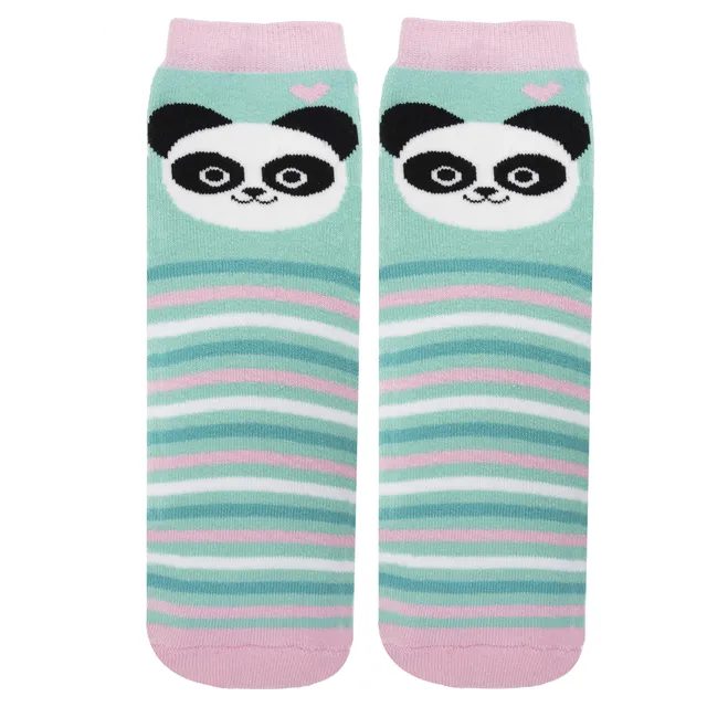 isotoner-chaussettes-antid-rapantes-enfant-panda-turquoise-5-8-ans image 1