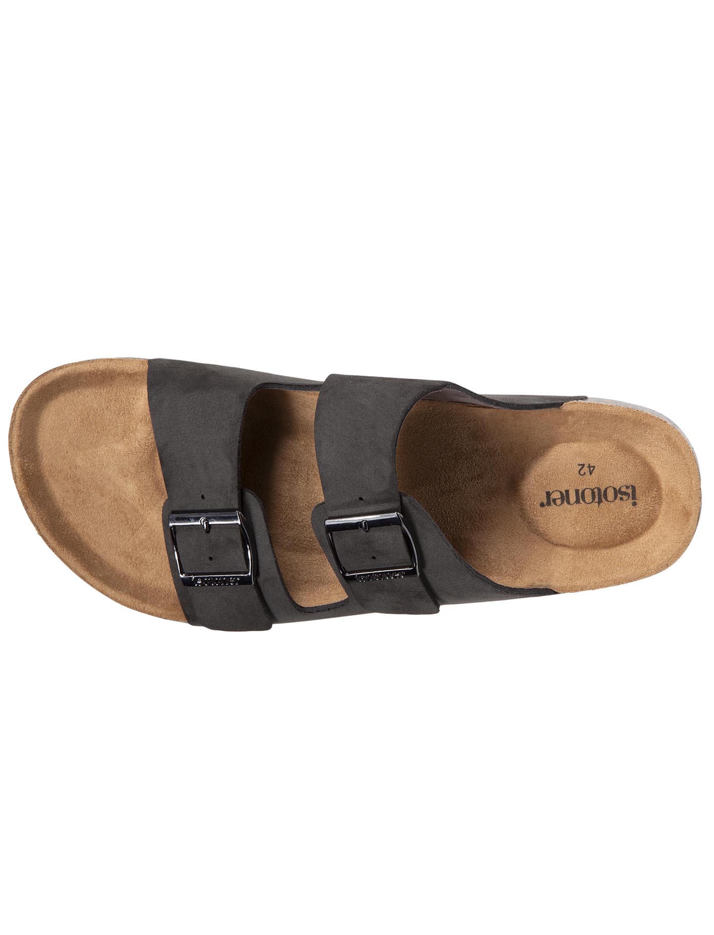 isotoner-mules-sandales-homme-double-bride-gris image 7