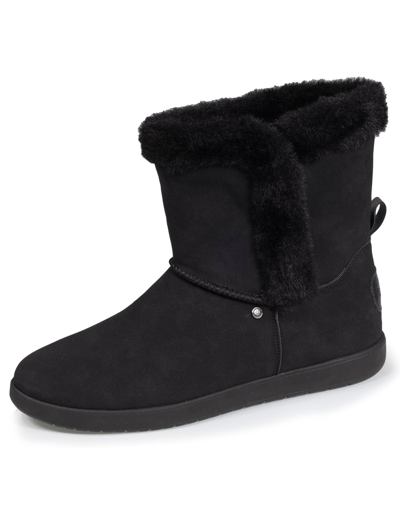 isotoner-bottines-femme-fourr-es-revers-noir image 6