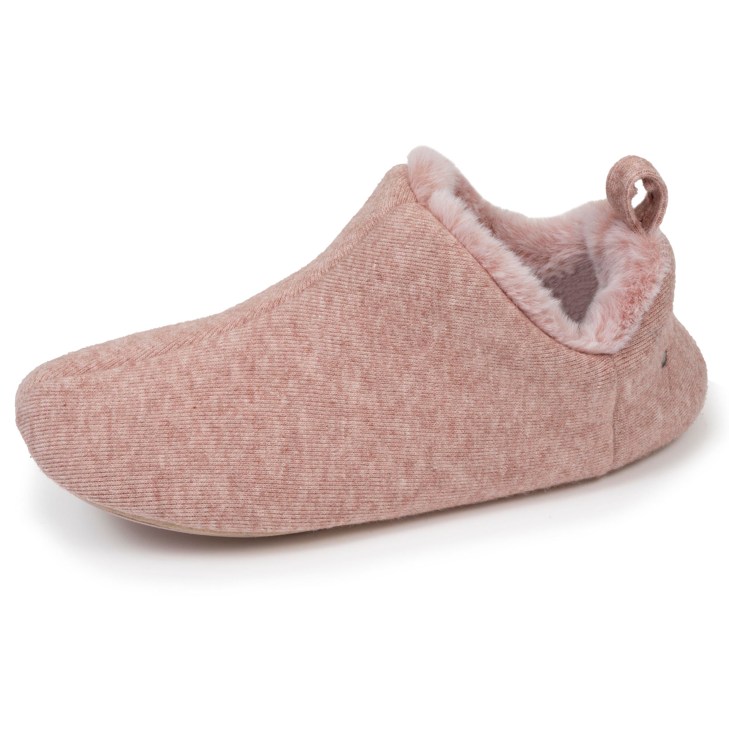 isotoner-chaussons-bottillons-bas-femme-rose-chin image 1