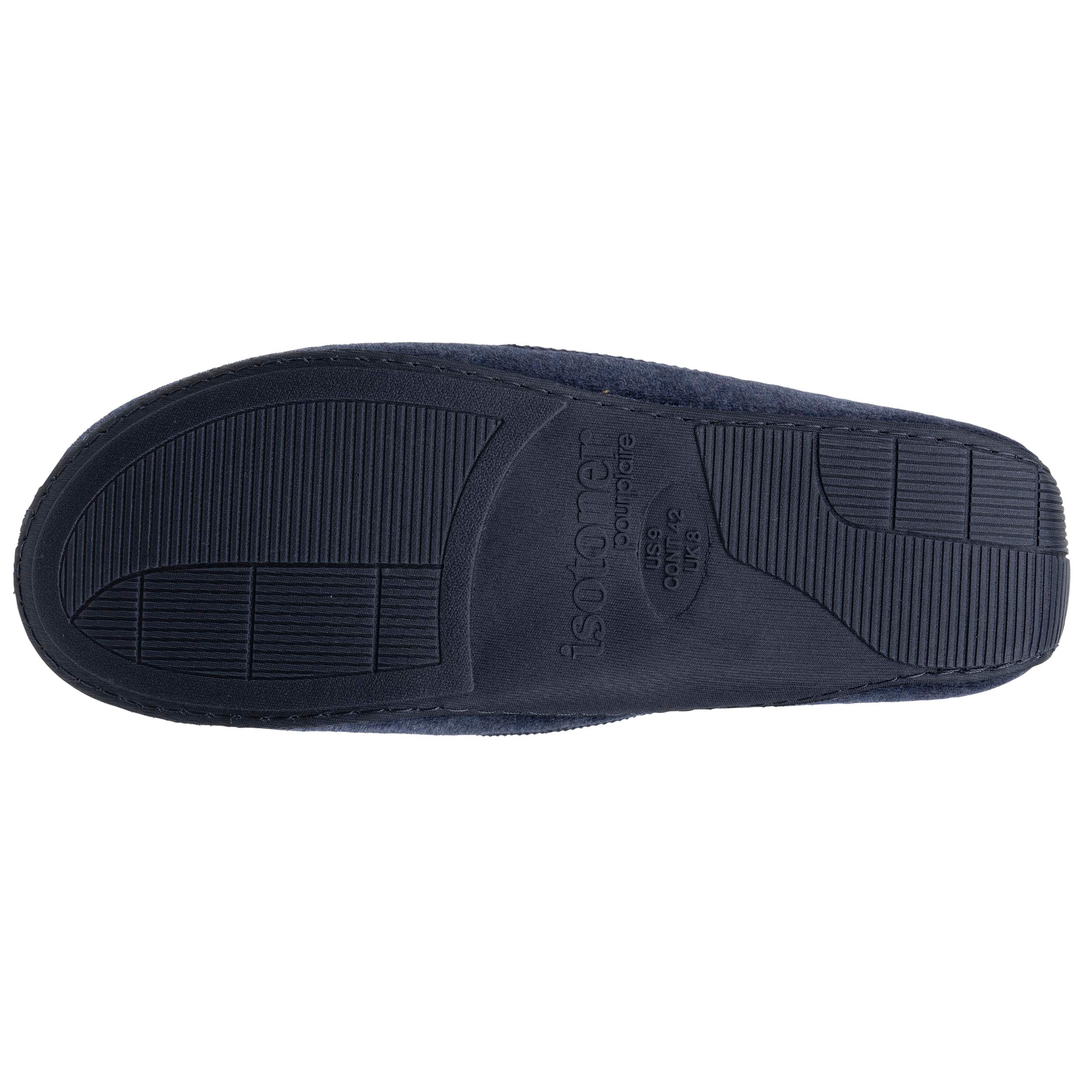 isotoner-chaussons-mocassins-homme-marine-chin image 4