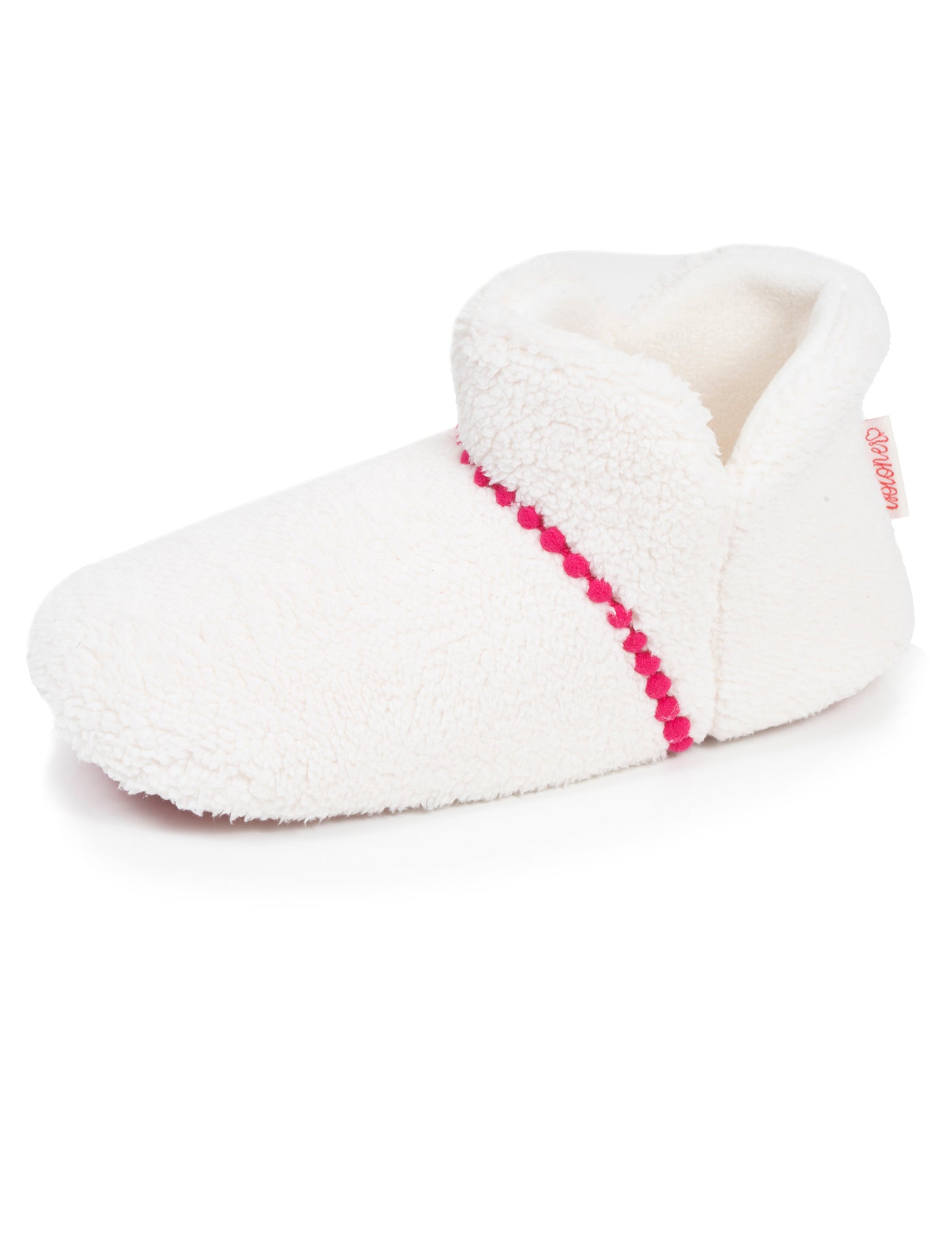 isotoner-chaussons-bottillons-femme-sherpa-lama-ivoire image 6