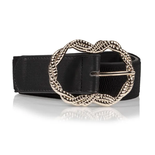 isotoner-ceinture-femme-lastique-noire-4-cm image 1