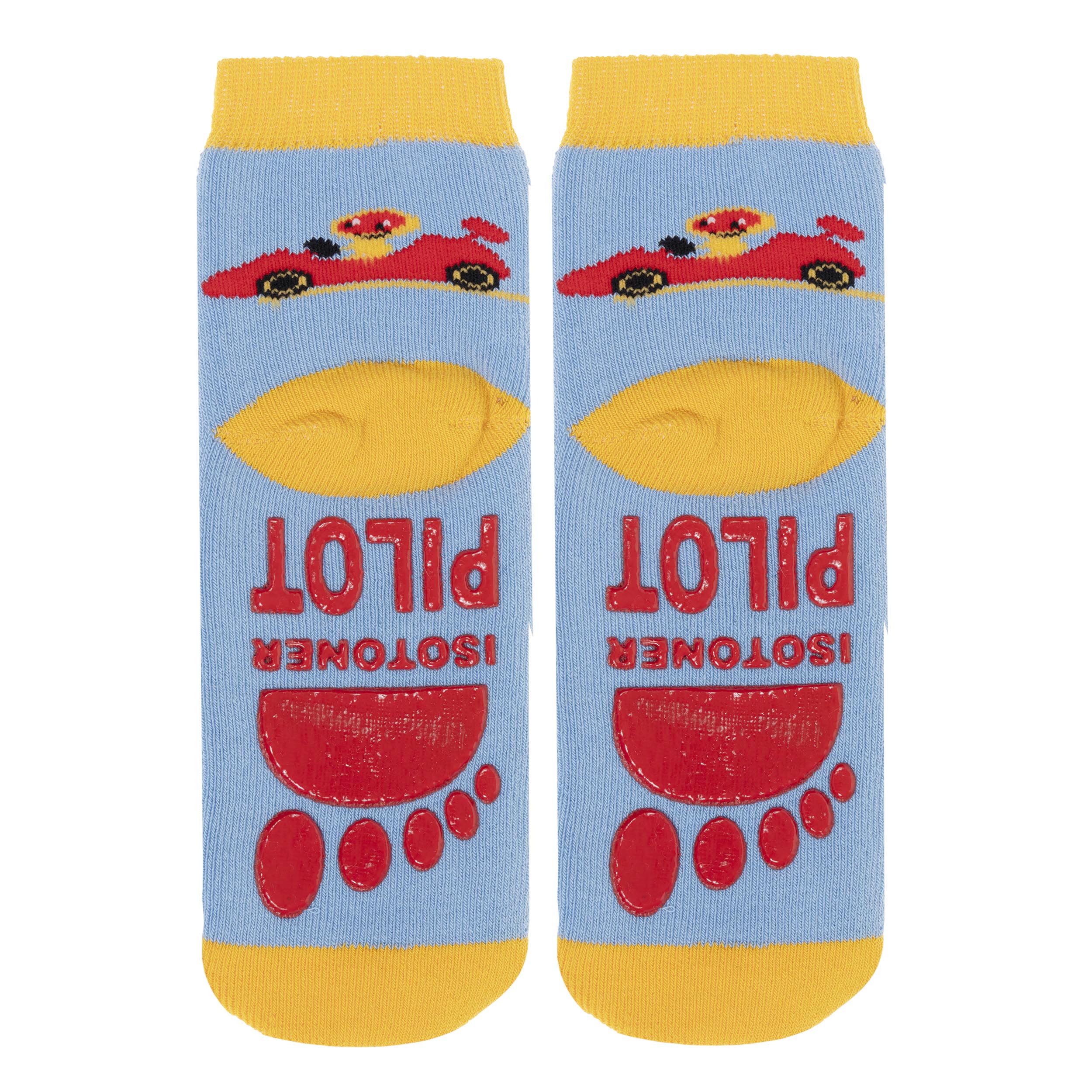 isotoner-chaussettes-anti-d-rapantes-enfant-jaune-1-4-ans image 3