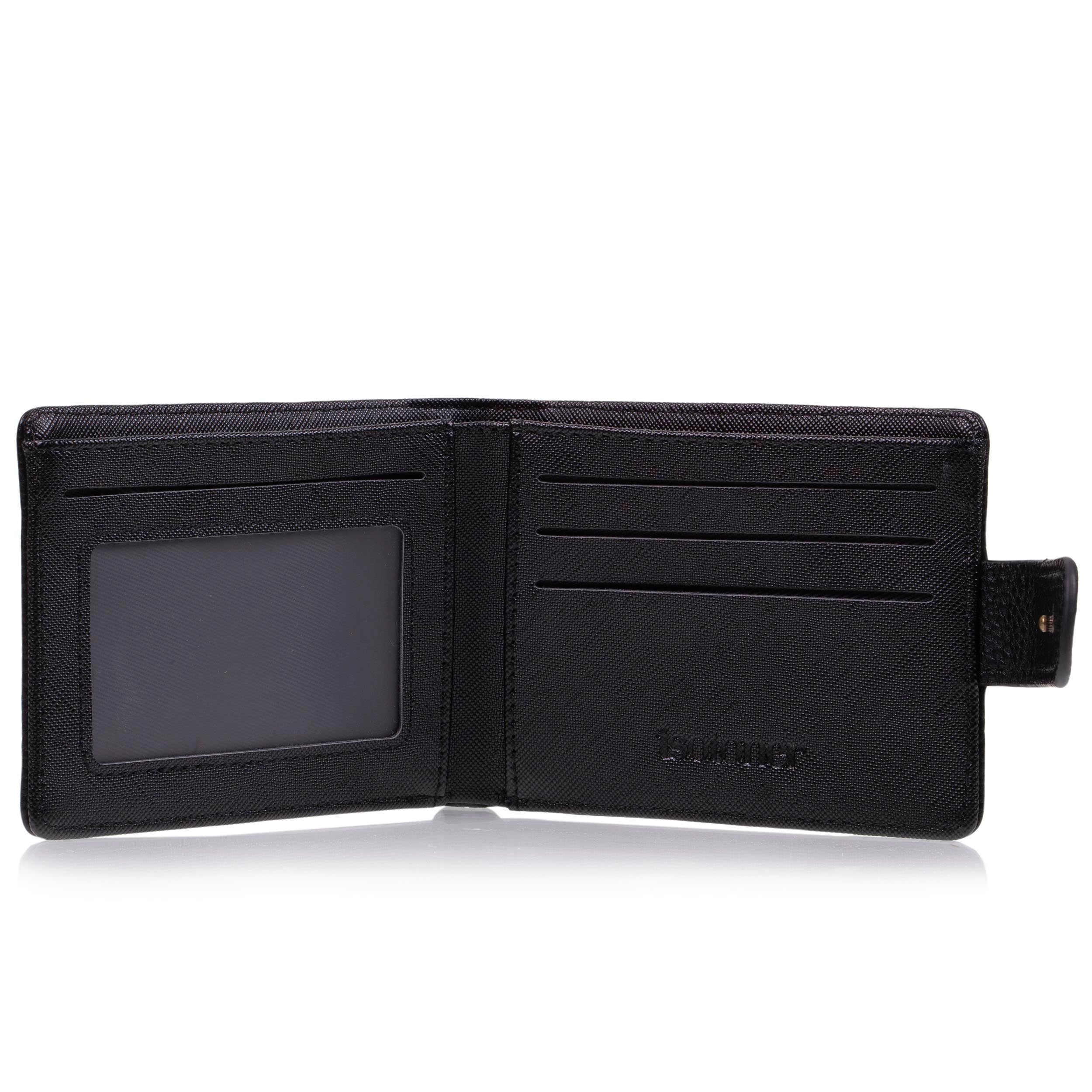 isotoner-portefeuille-homme-rabat-avec-patte-noir image 2