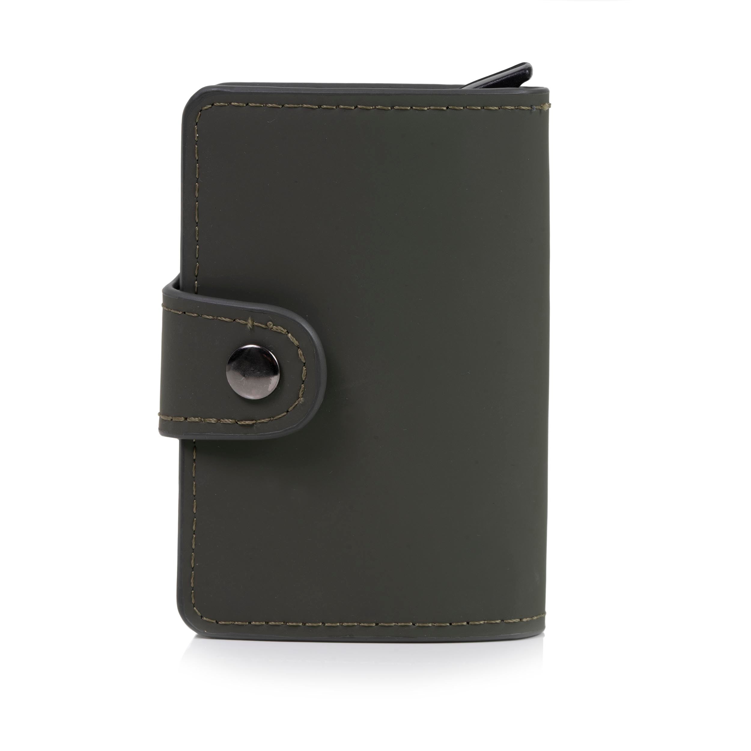 isotoner-porte-cartes-m-tallique-mixte-kaki-7-cartes-rfid image 1