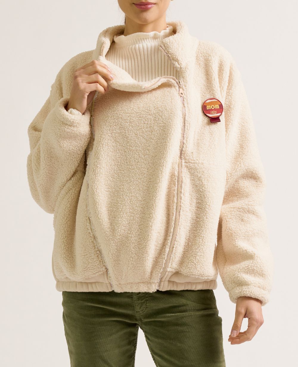 cache-c-ur-veste-polaire-mixte-de-grossesse-et-portage-sasha-beige image 7