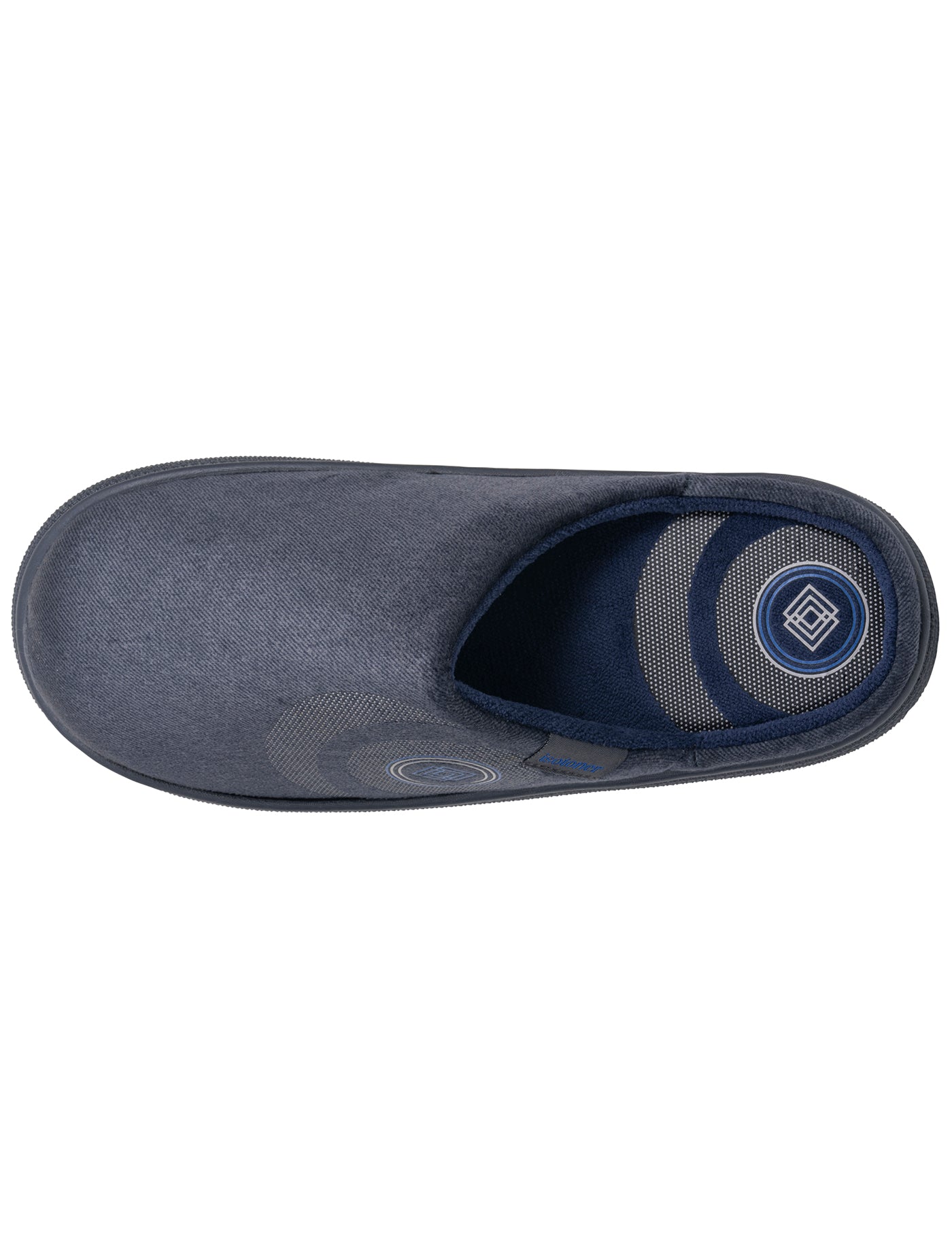 isotoner-chaussons-mules-homme-bloup-marine-chin image 8