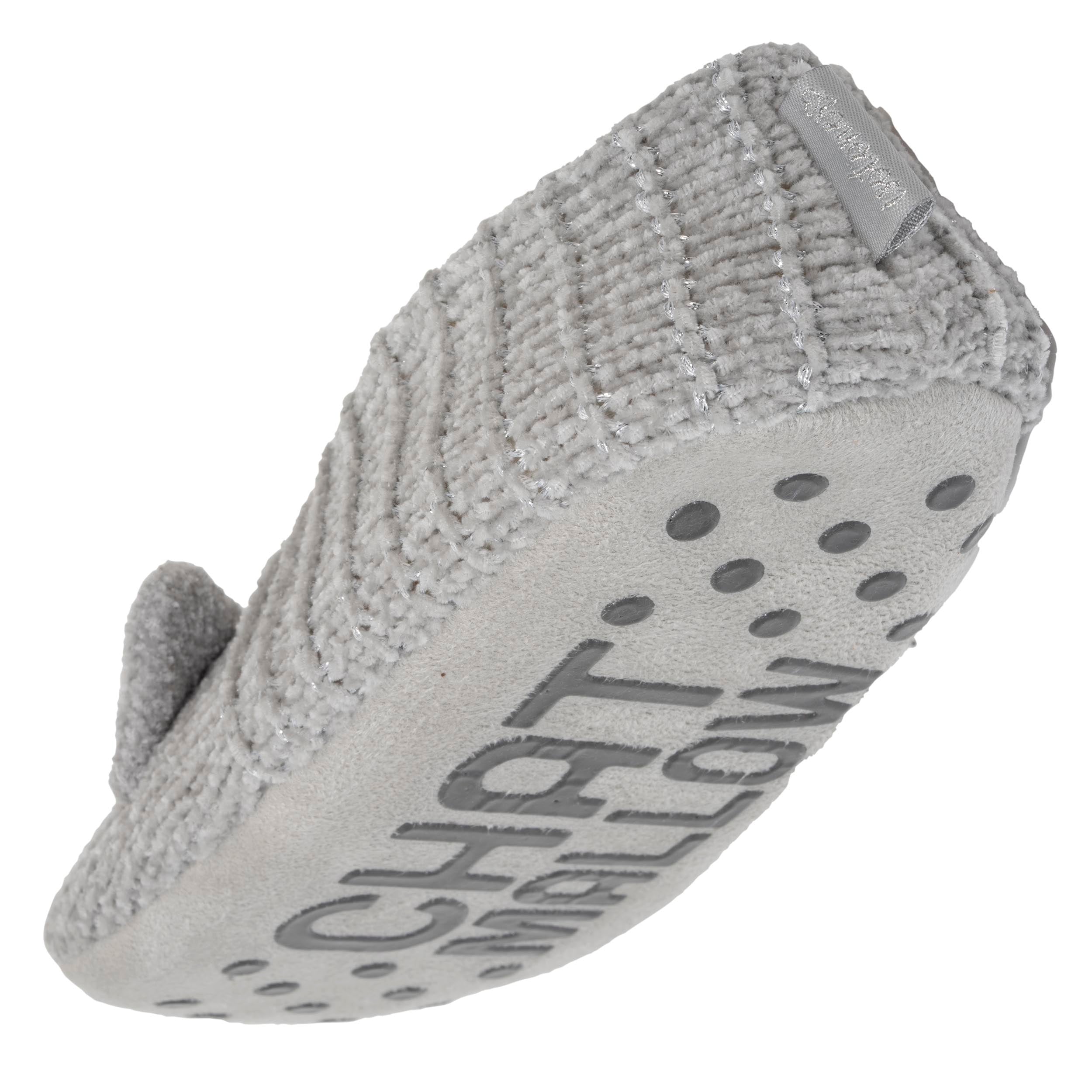 isotoner-chaussettes-chaussons-fourr-es-femme-gris-chat image 5