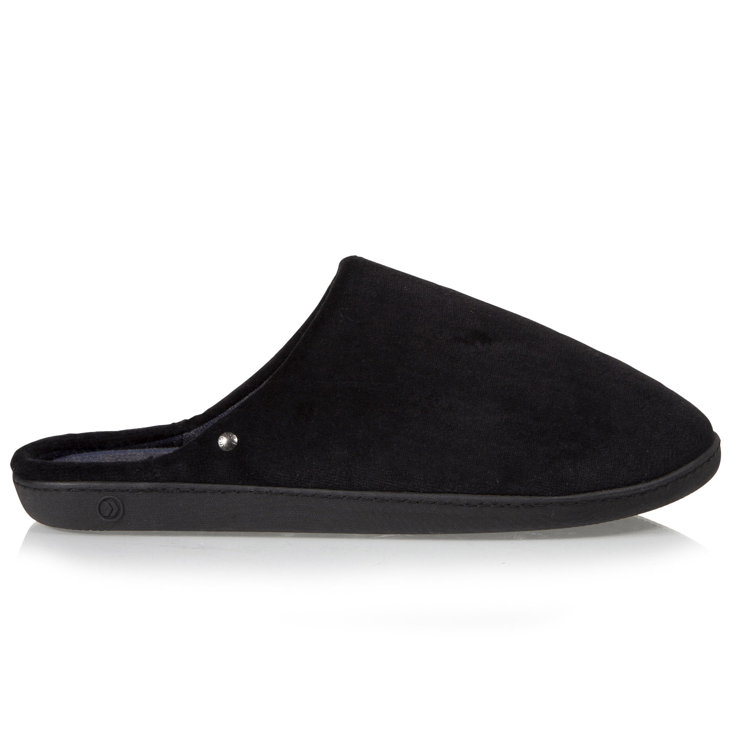 isotoner-chaussons-mules-homme-noir-coton-bio-everywear image 8
