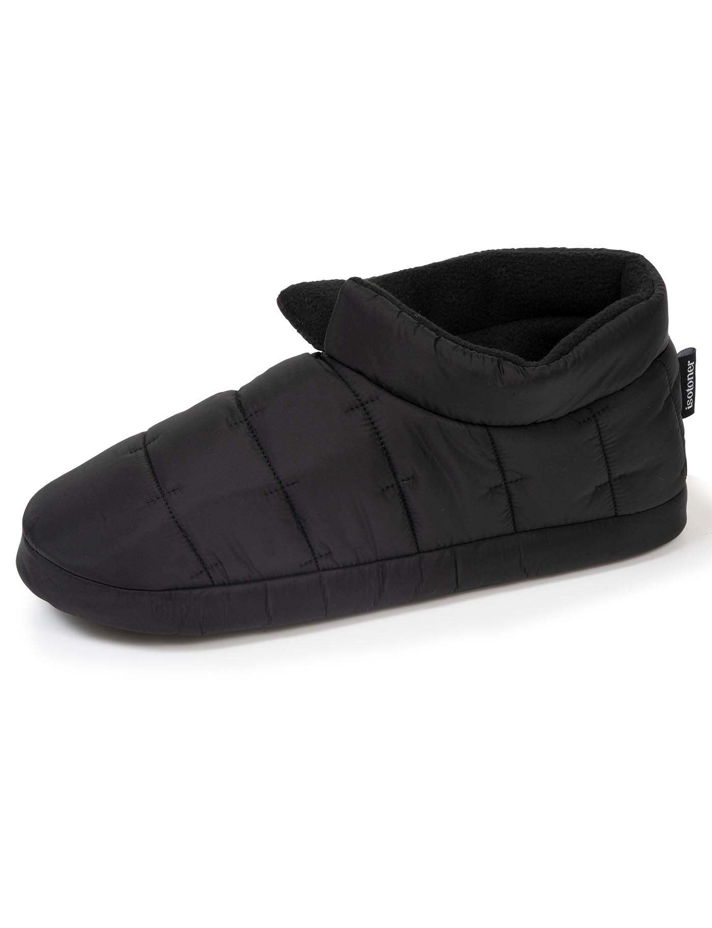 isotoner-chaussons-bottillons-homme-noir-matelass image 6