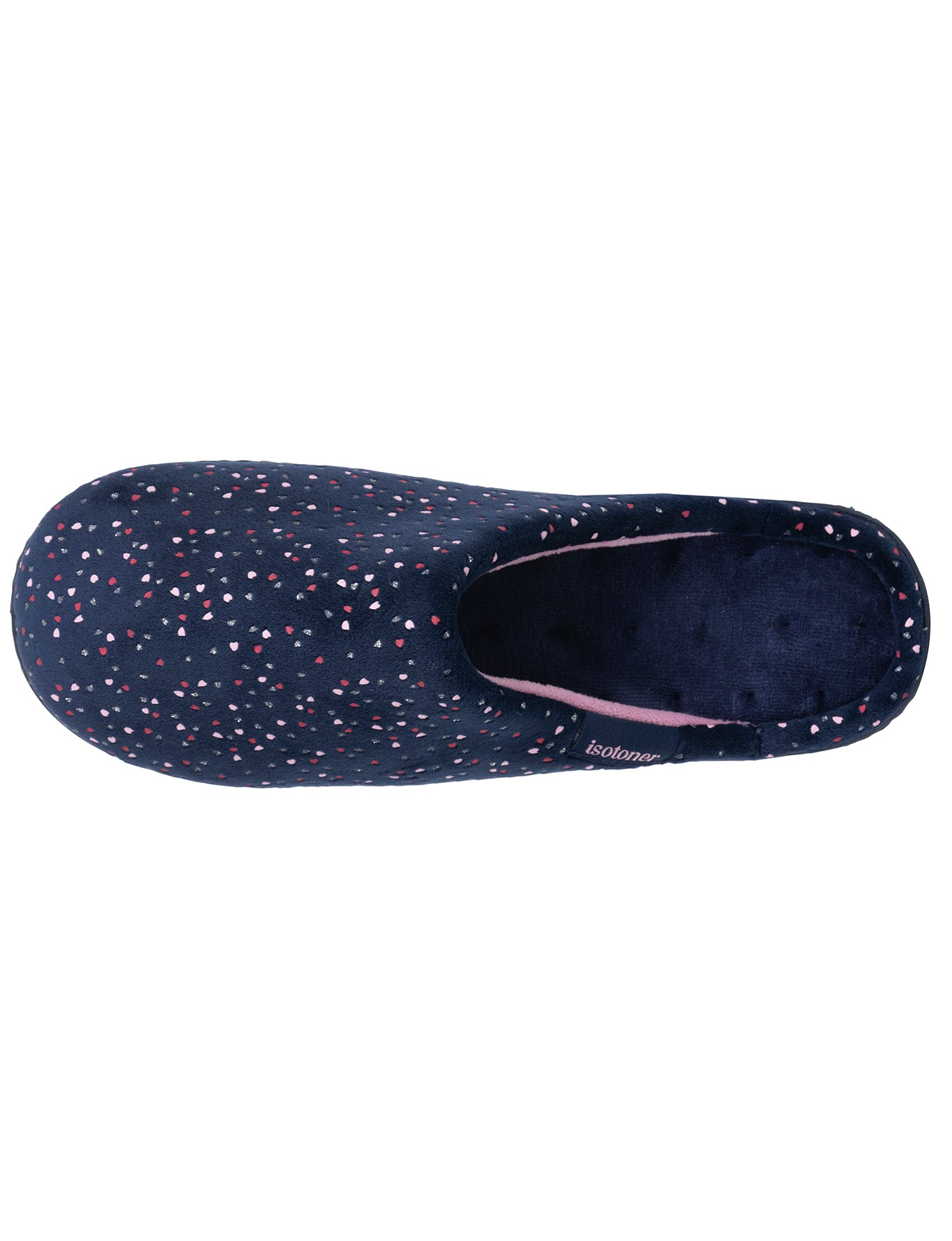 isotoner-chaussons-mules-femme-pois-marine image 7