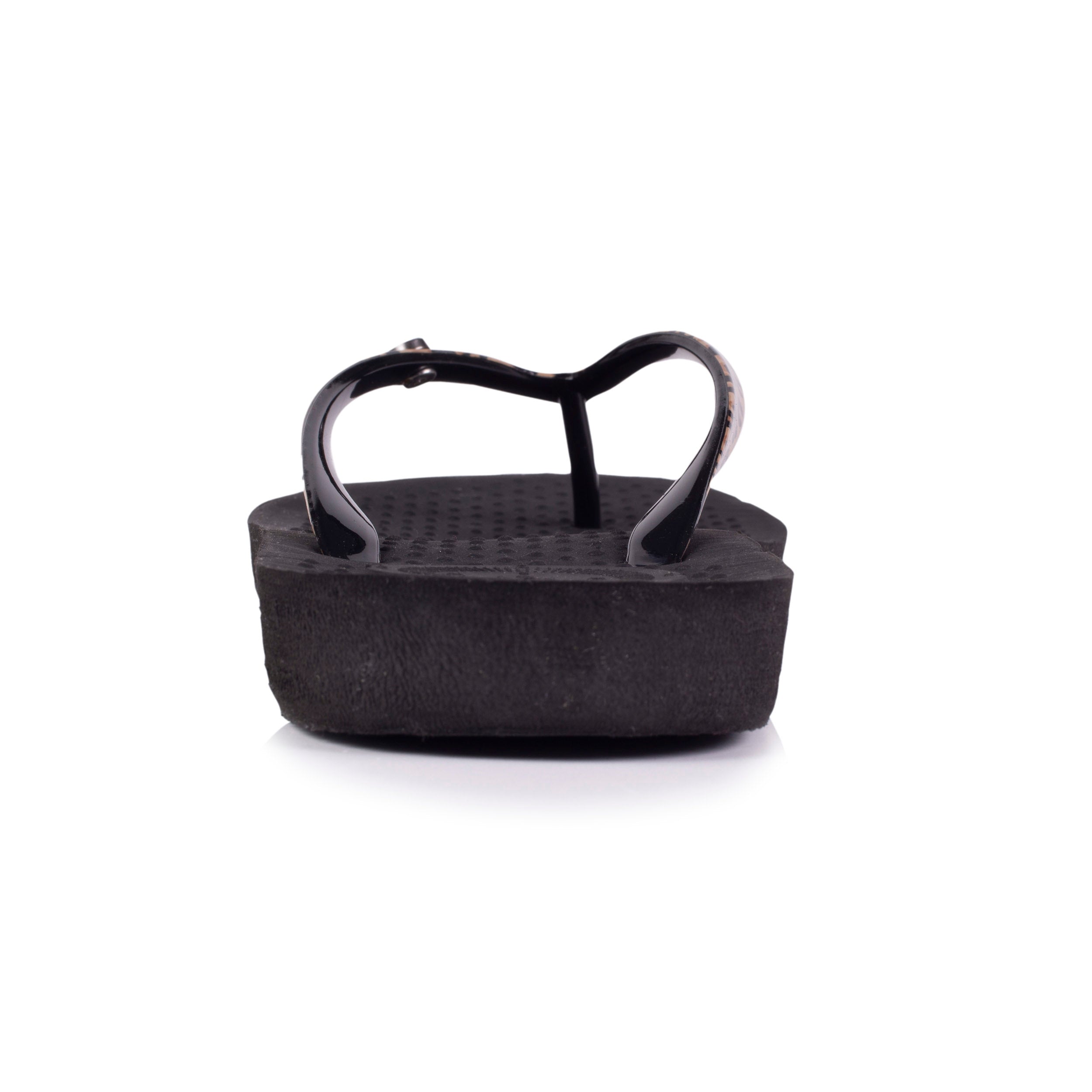 isotoner-tongs-femme-tige-imprim-l-opard-noir-everywear image 5