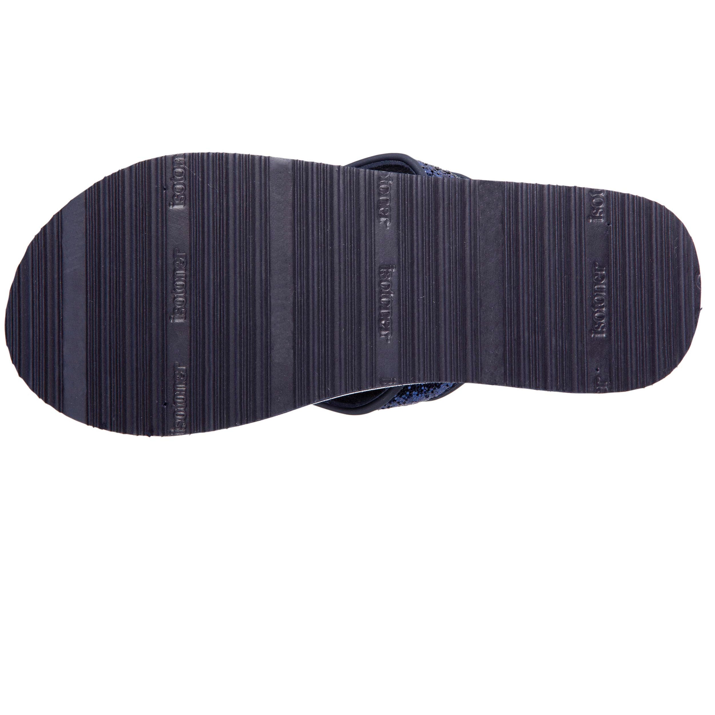 isotoner-tongs-femme-confort-yoga-perles-marine image 4