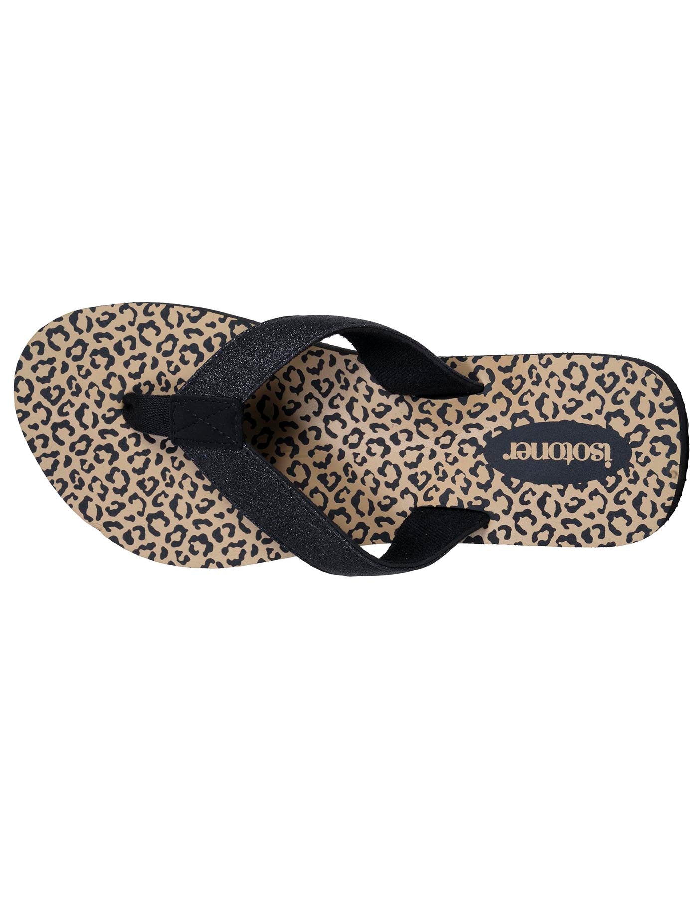 isotoner-tongs-femme-everywear-l-opard-noir image 7