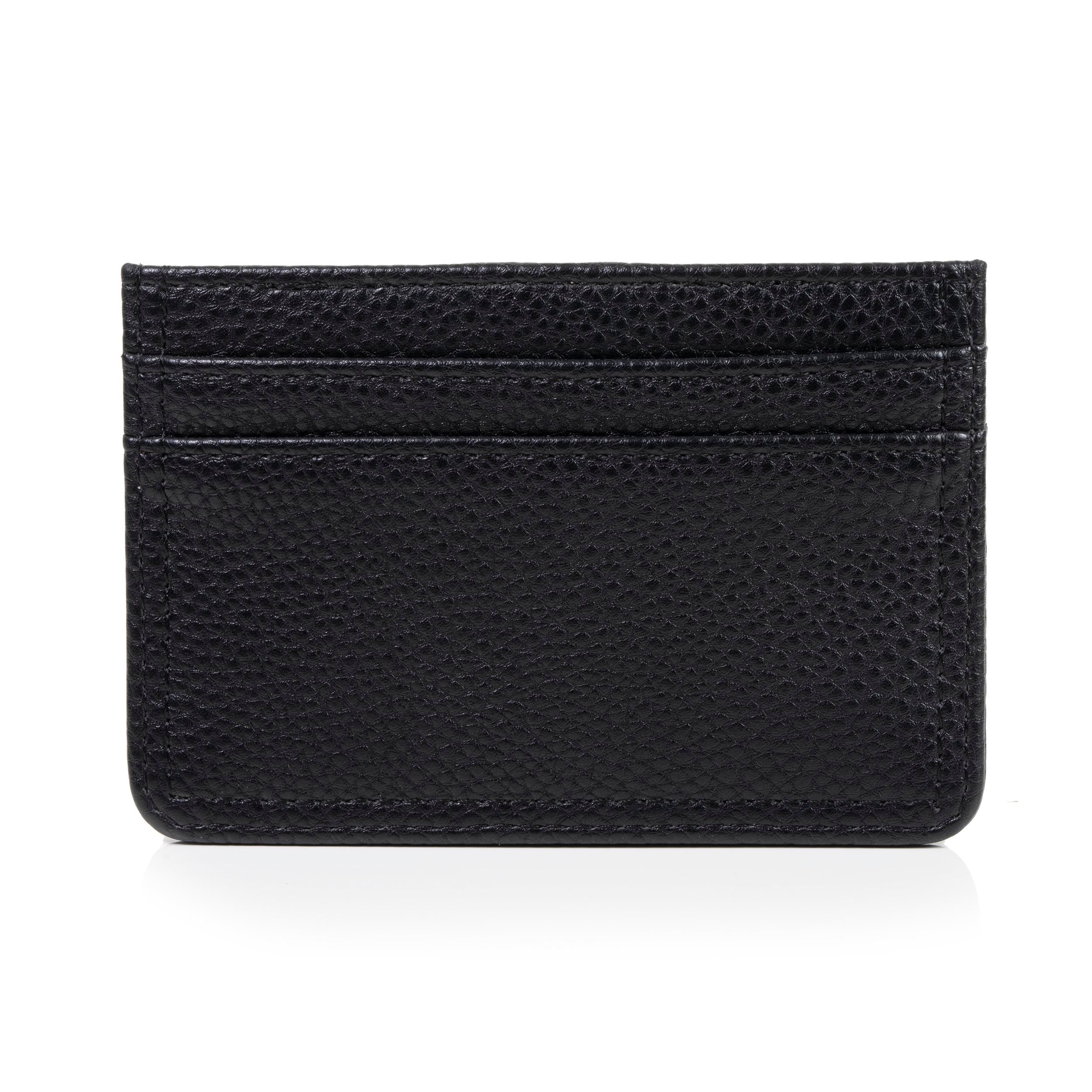 isotoner-porte-cartes-mixte-noir-effet-cuir-grain-anti-rfid image 2