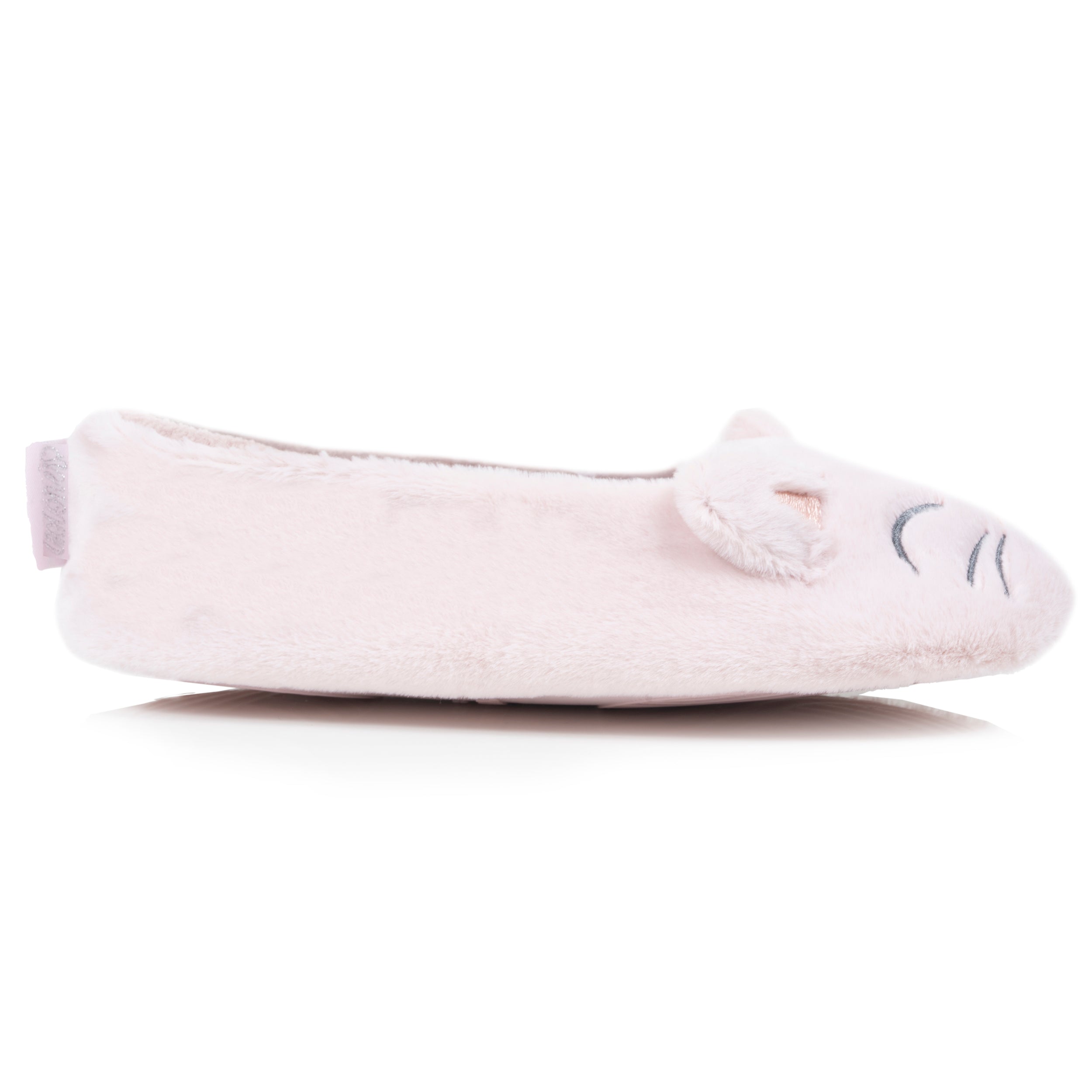 isotoner-chaussons-ballerines-femme-3d-fourrure-rose image 8
