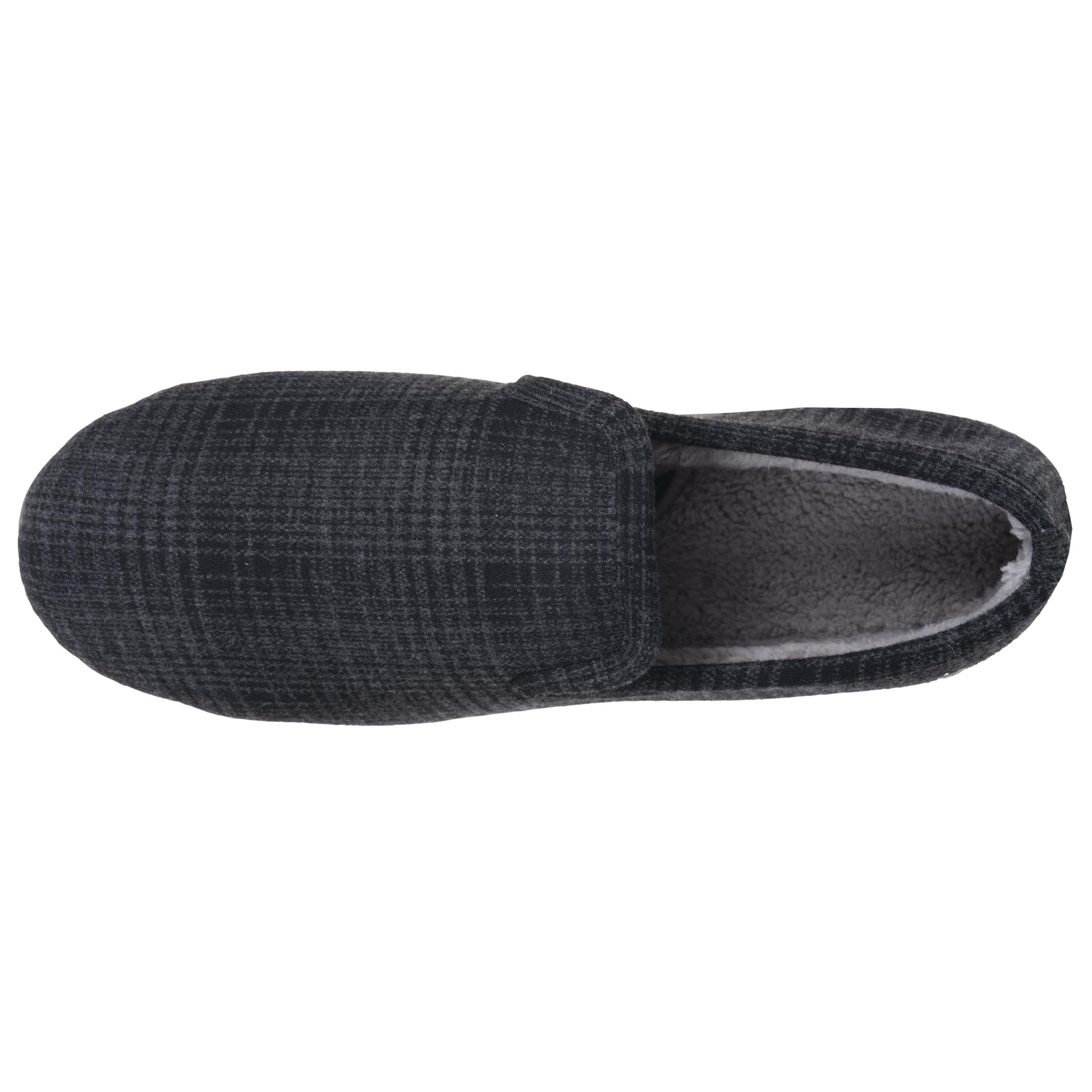 isotoner-chaussons-charentaises-homme-tartan-noir image 2