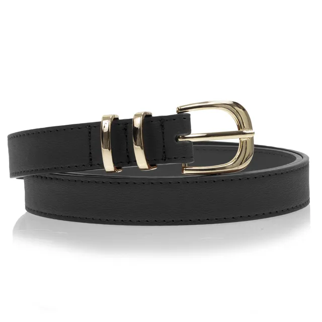 isotoner-ceinture-femme-noir-en-cuir-2-2-cm image 1