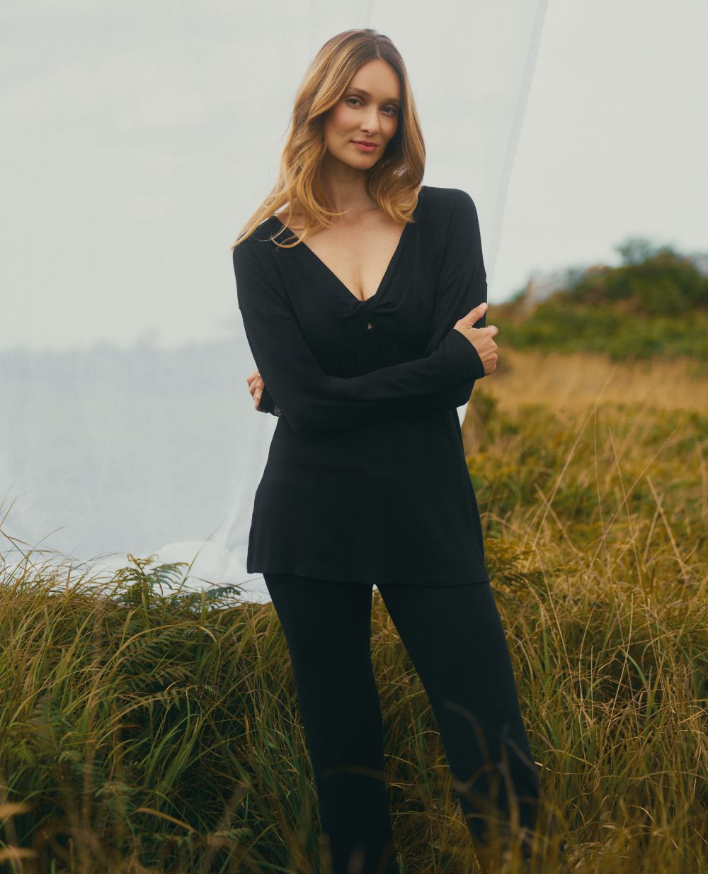 cache-c-ur-louna-pantalon-de-maternit-bambou-noir image 1