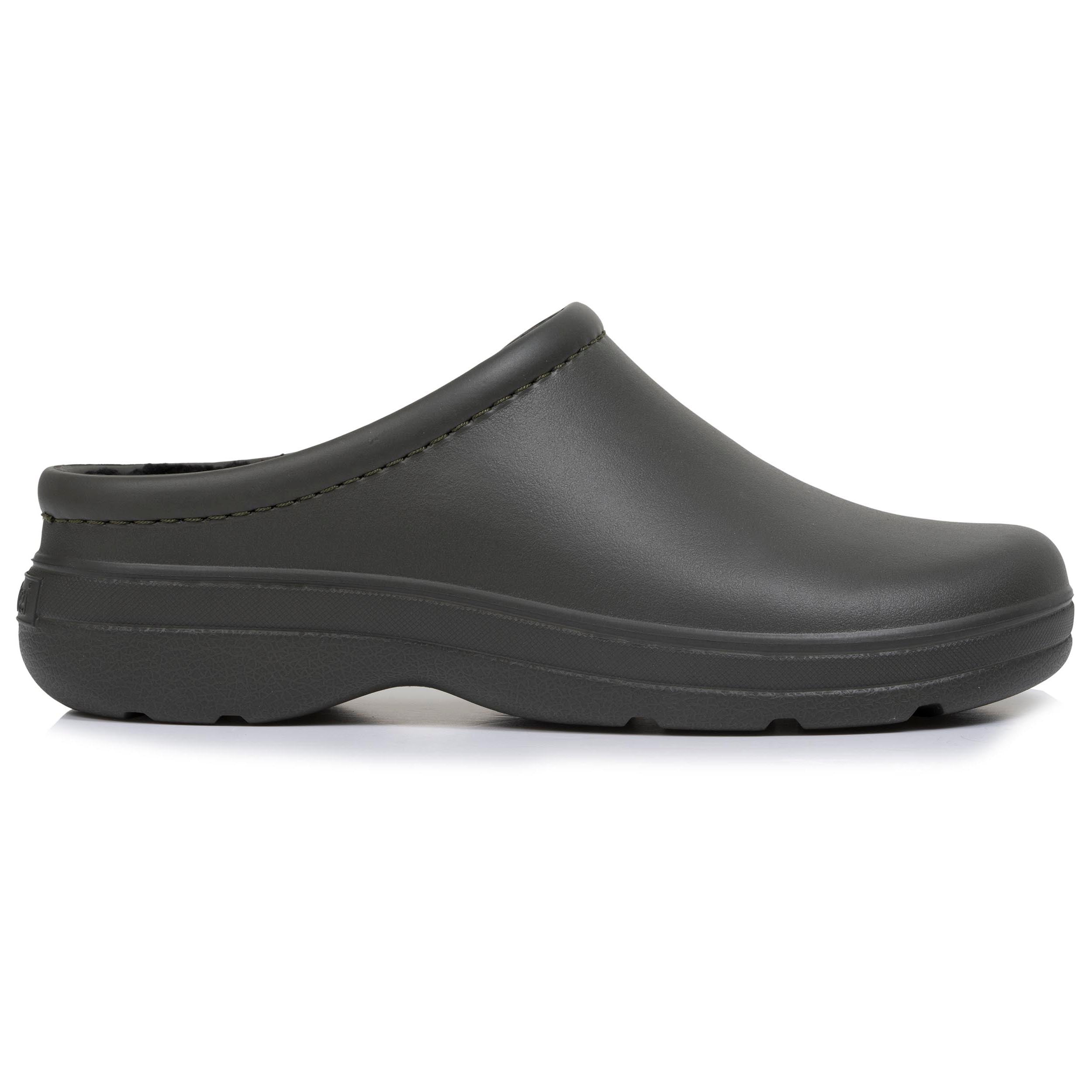 isotoner-sabots-de-jardin-homme-fourr-s-kaki image 8