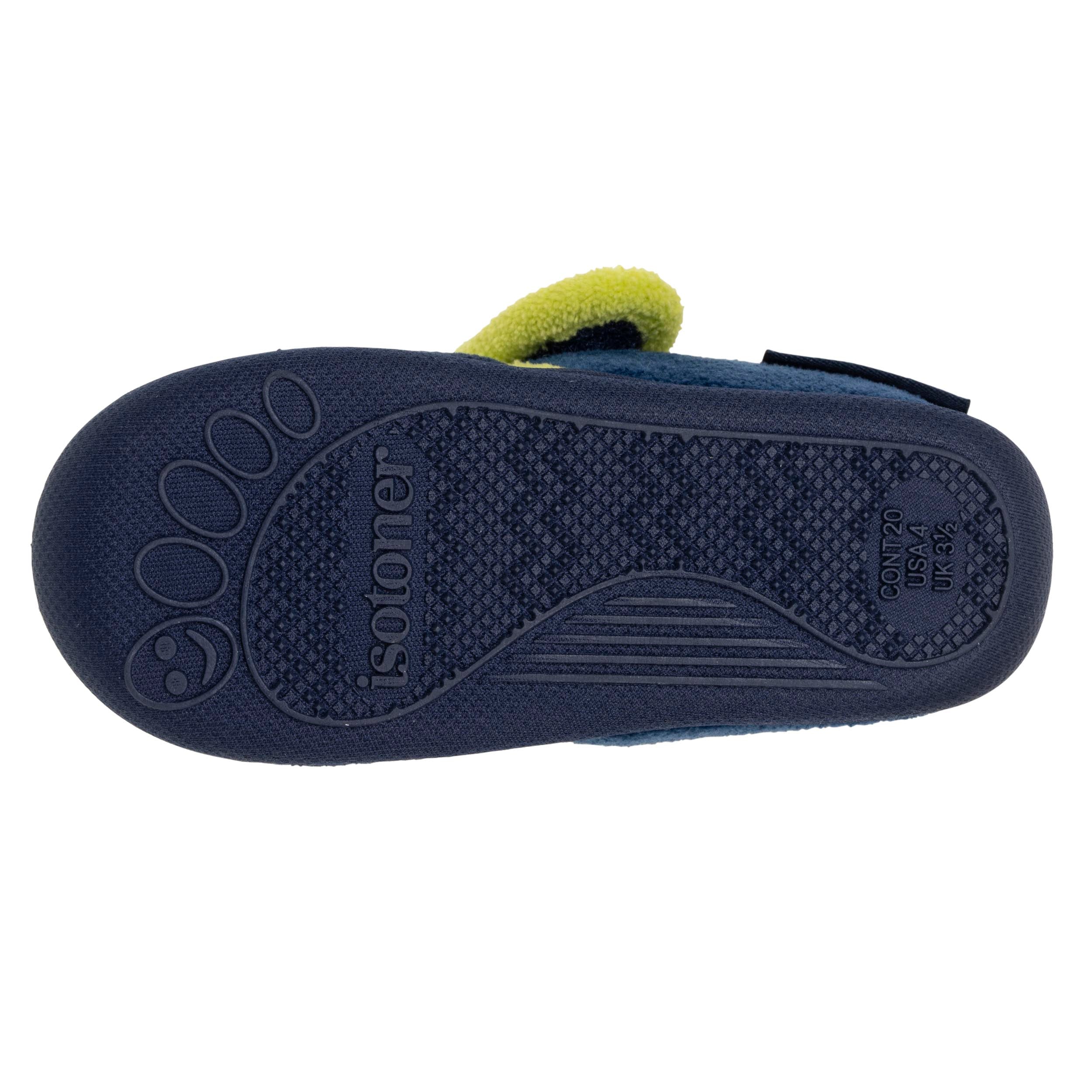isotoner-chaussons-bottillons-scratch-b-b-marine-monstre-antid-rapants image 4
