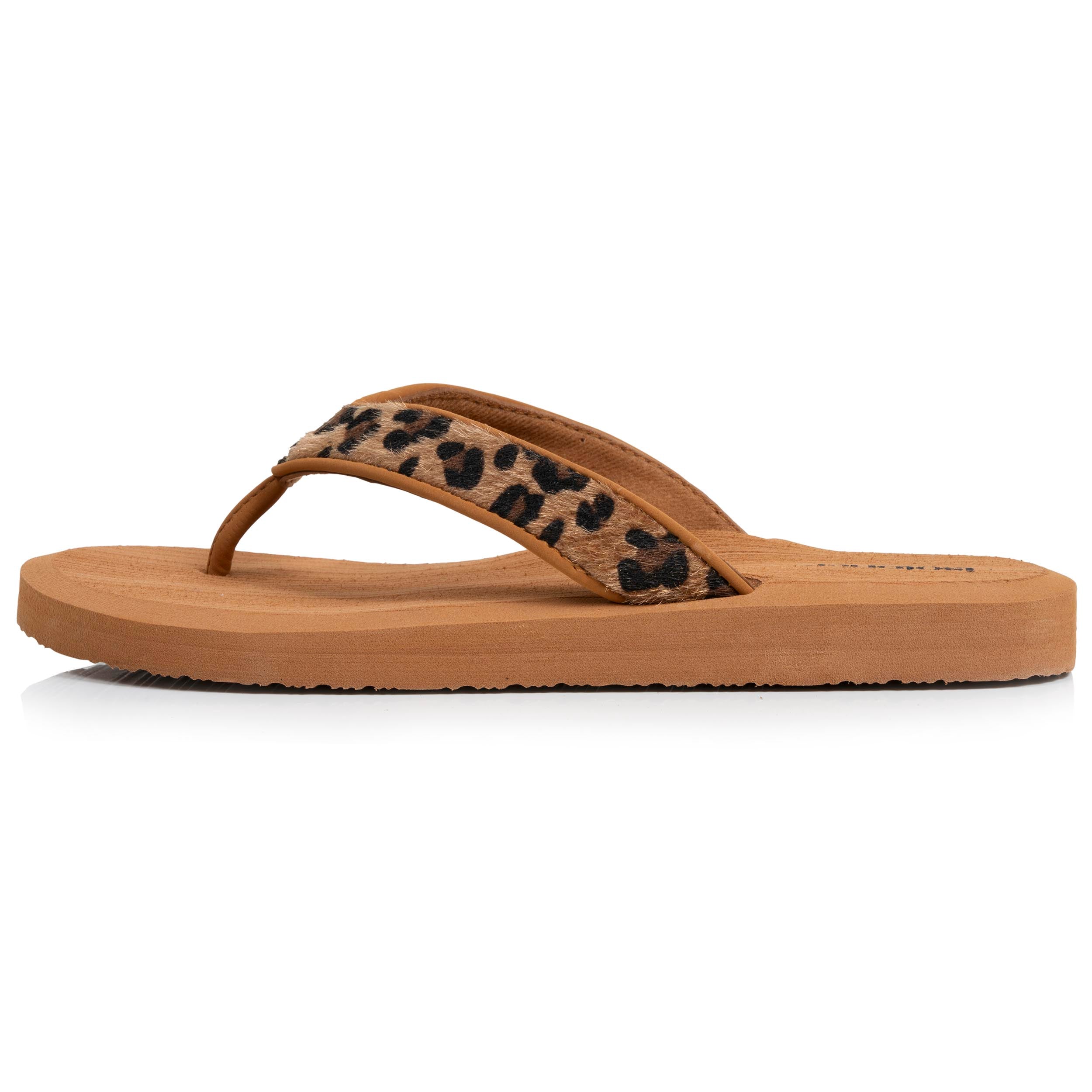 isotoner-yoga-jungle-tongs-femme-marron-l-opard image 4