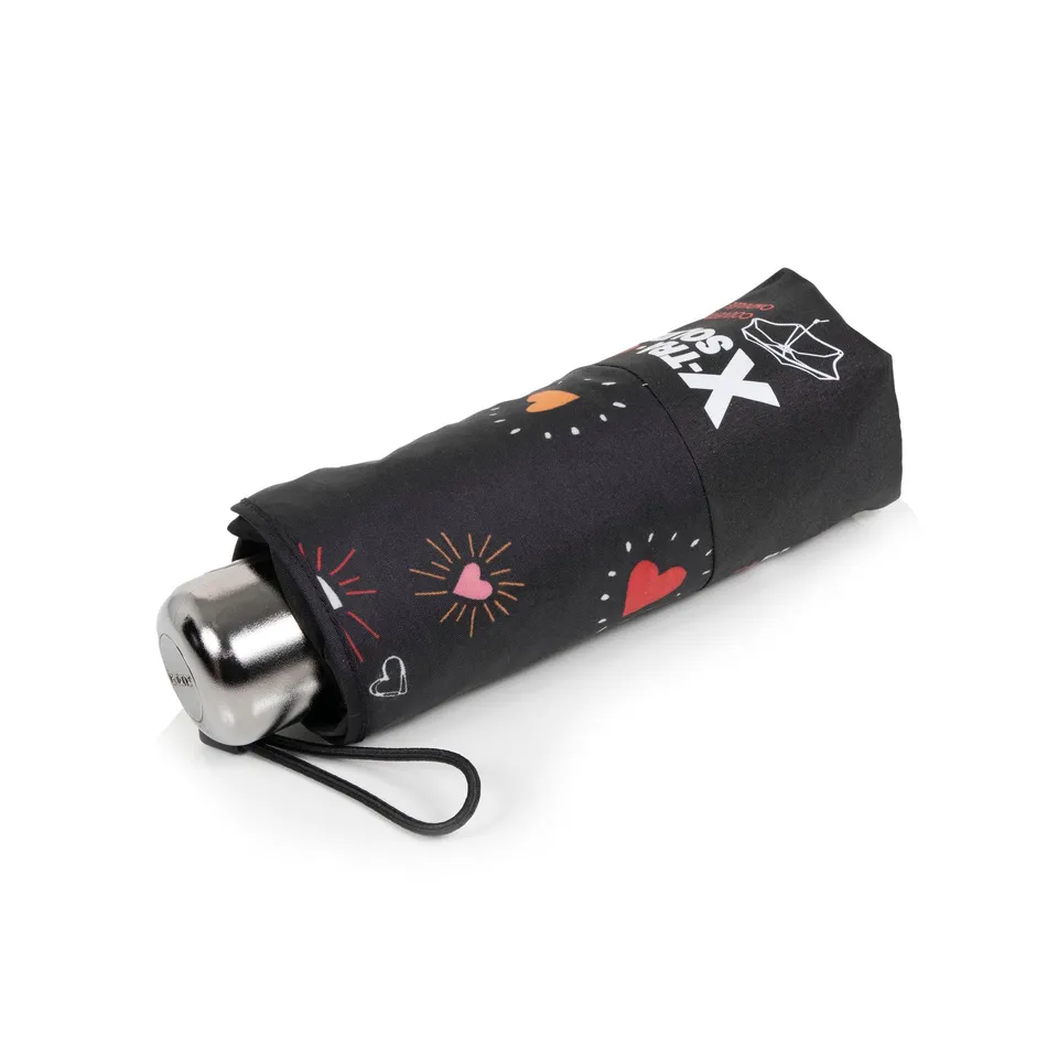 isotoner-parapluie-mini-x-tra-solide-c-ur-rouge-92-cm image 1