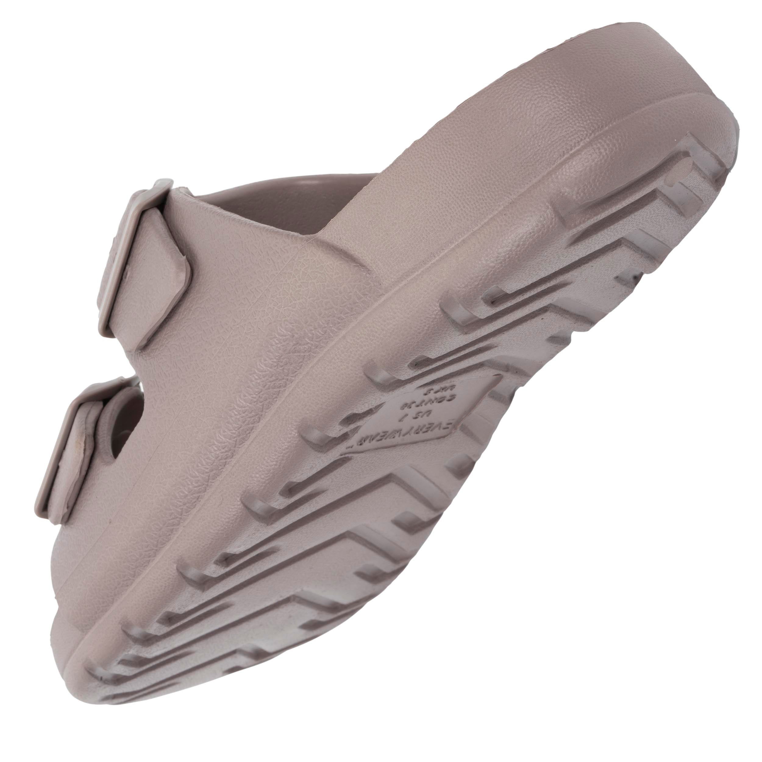isotoner-mules-claquettes-femme-ajustable-taupe image 5