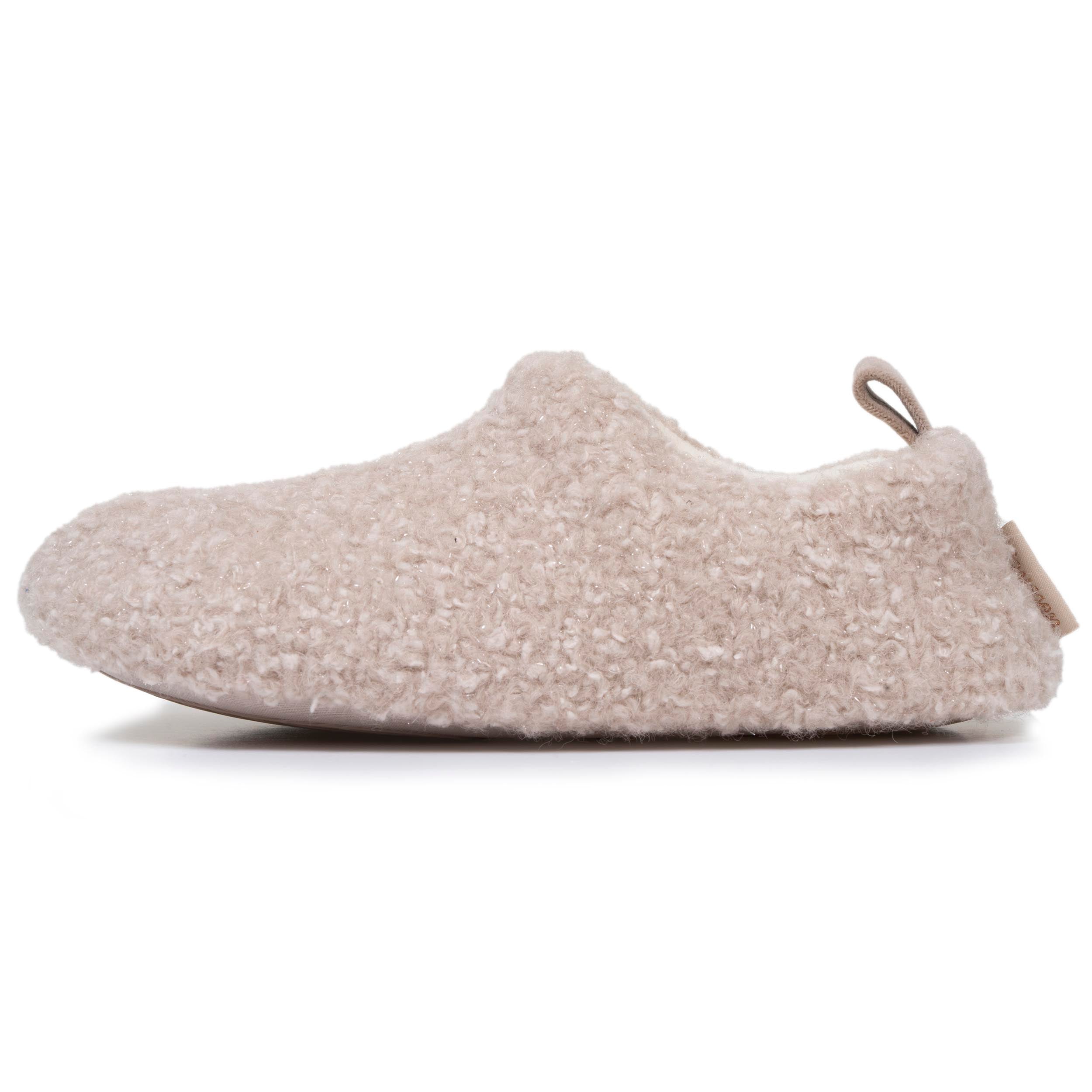 isotoner-chaussons-bottillons-bas-femme-beige-sherpa-fils-m-tallis-s image 4