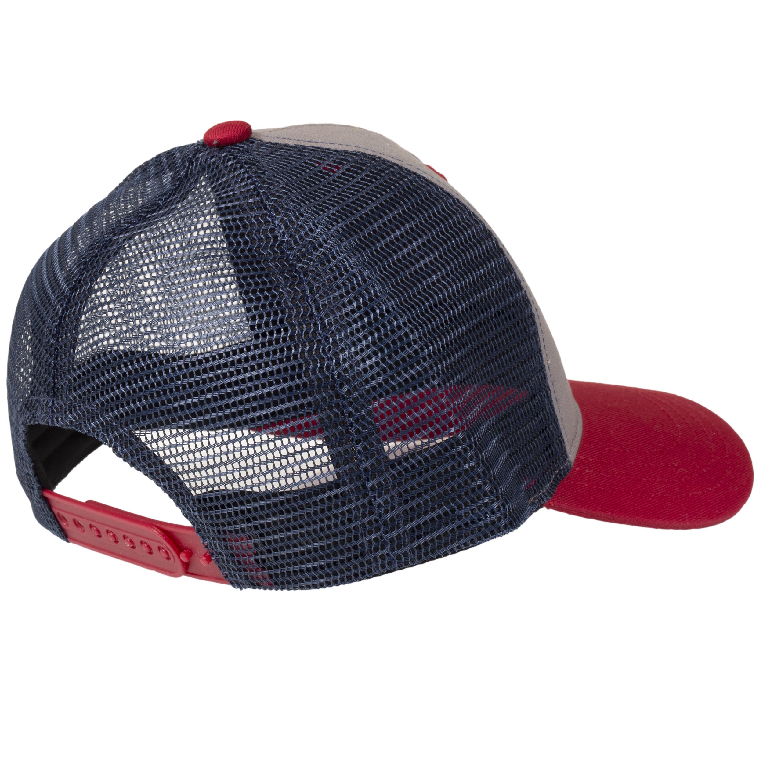 isotoner-casquette-enfant-4-8-ans-patch-marine-rouge-requin image 2