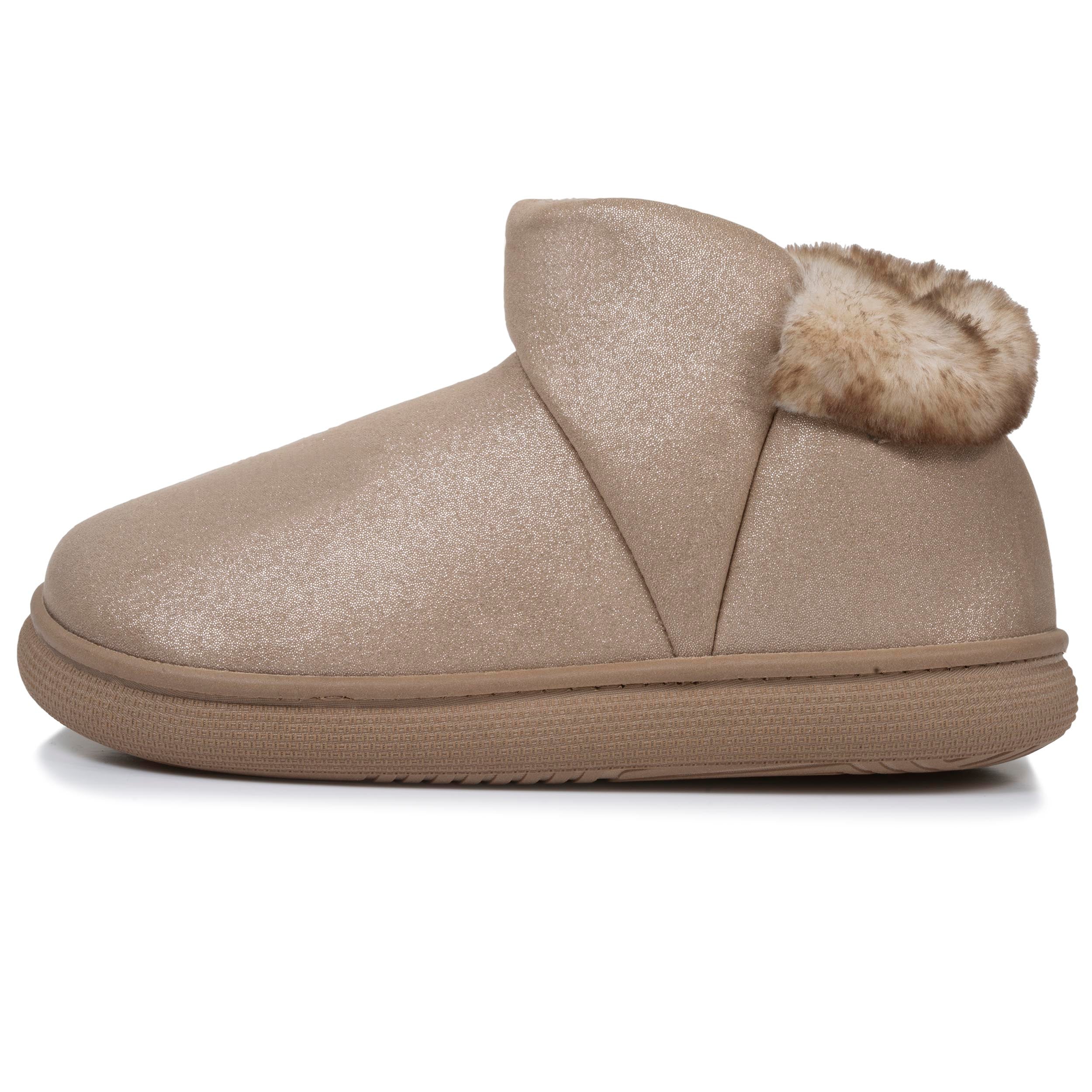 isotoner-chaussons-bottillons-femme-bloup-beige image 3