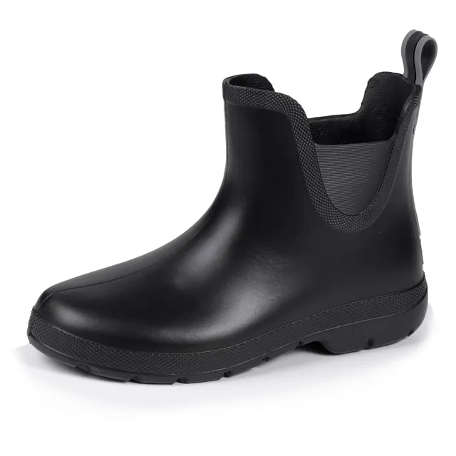 isotoner-bottes-de-pluie-femme-basse-noir-chelsea-everywear image 1