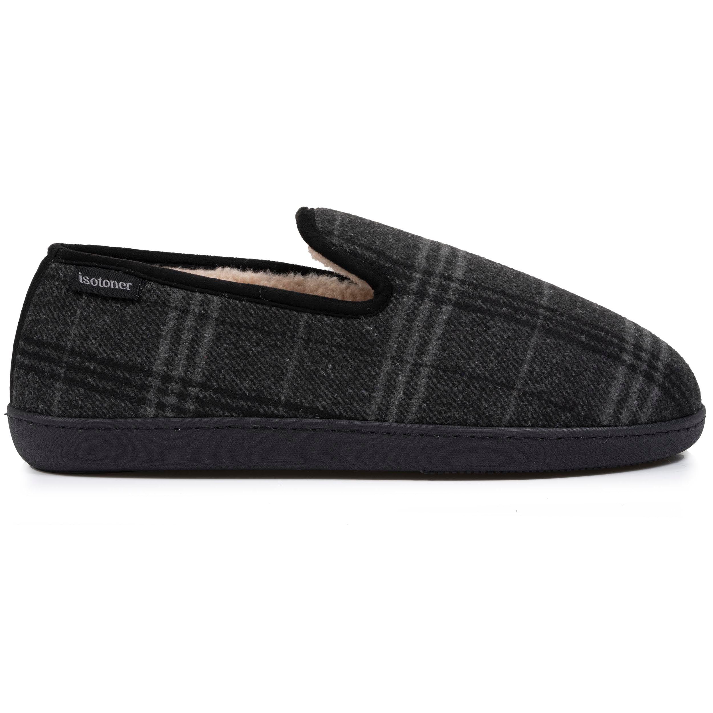 isotoner-chaussons-charentaises-homme-tartan-gris image 8