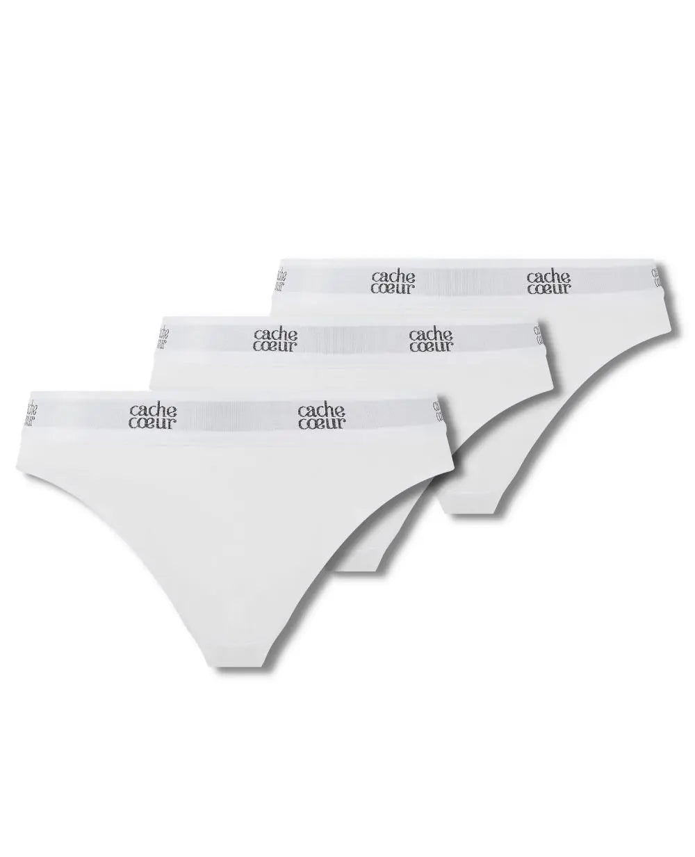 cache-c-ur-life-lot-de-3-culottes-taille-basse-blanc image 1