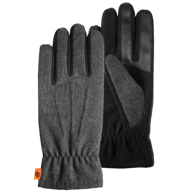 isotoner-gants-homme-tactiles-imitation-fourrure image 1