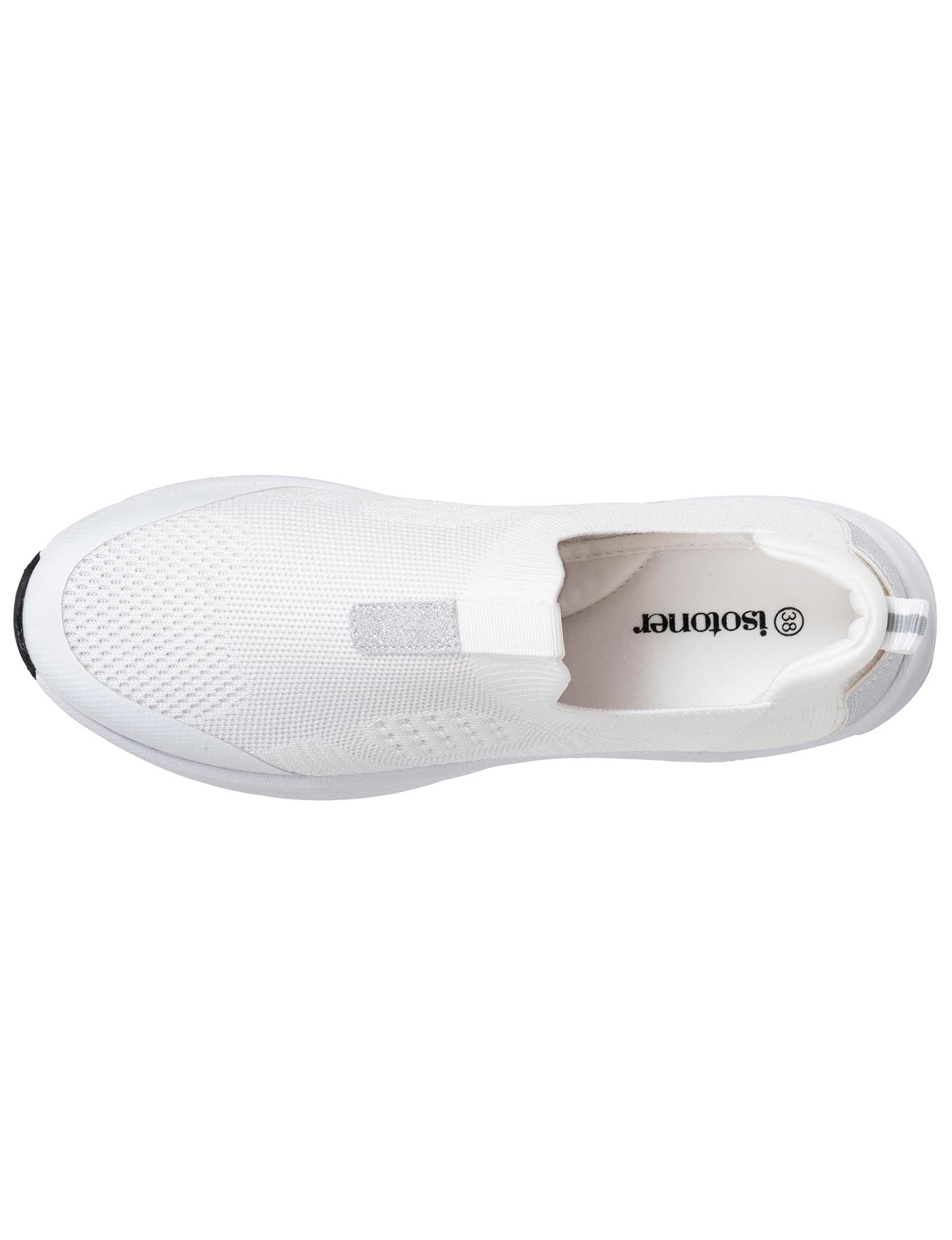 isotoner-baskets-femme-slip-on-sport-blanc-confort-everywear image 7