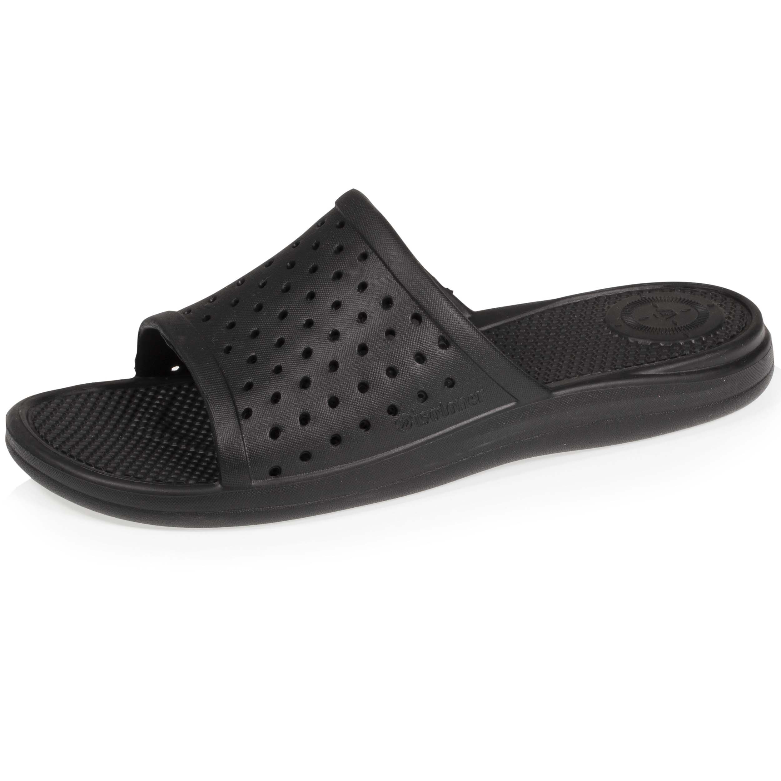 isotoner-everywear-mules-claquettes-femme-ajour-es-noir image 1