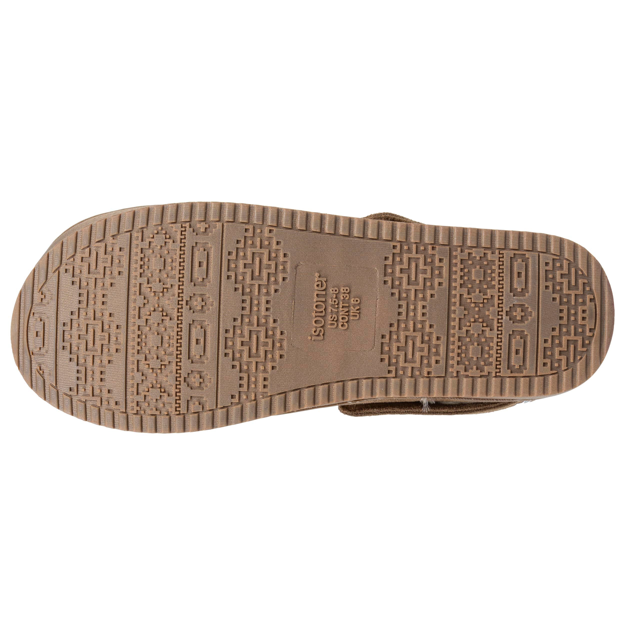isotoner-chaussons-mules-plateforme-femme-camel-2 image 5