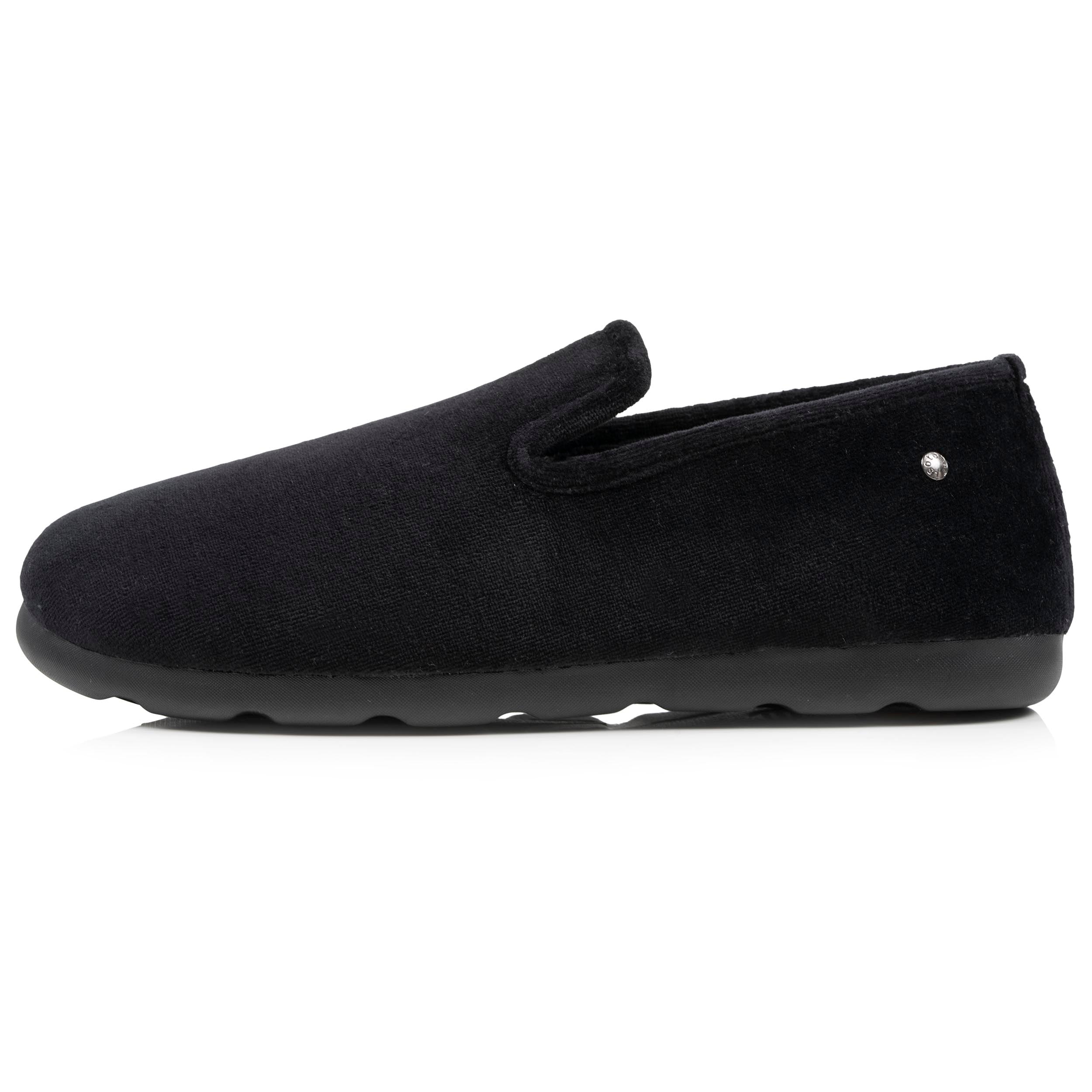 isotoner-chaussons-charentaises-homme-noir-tartan-everywear image 4