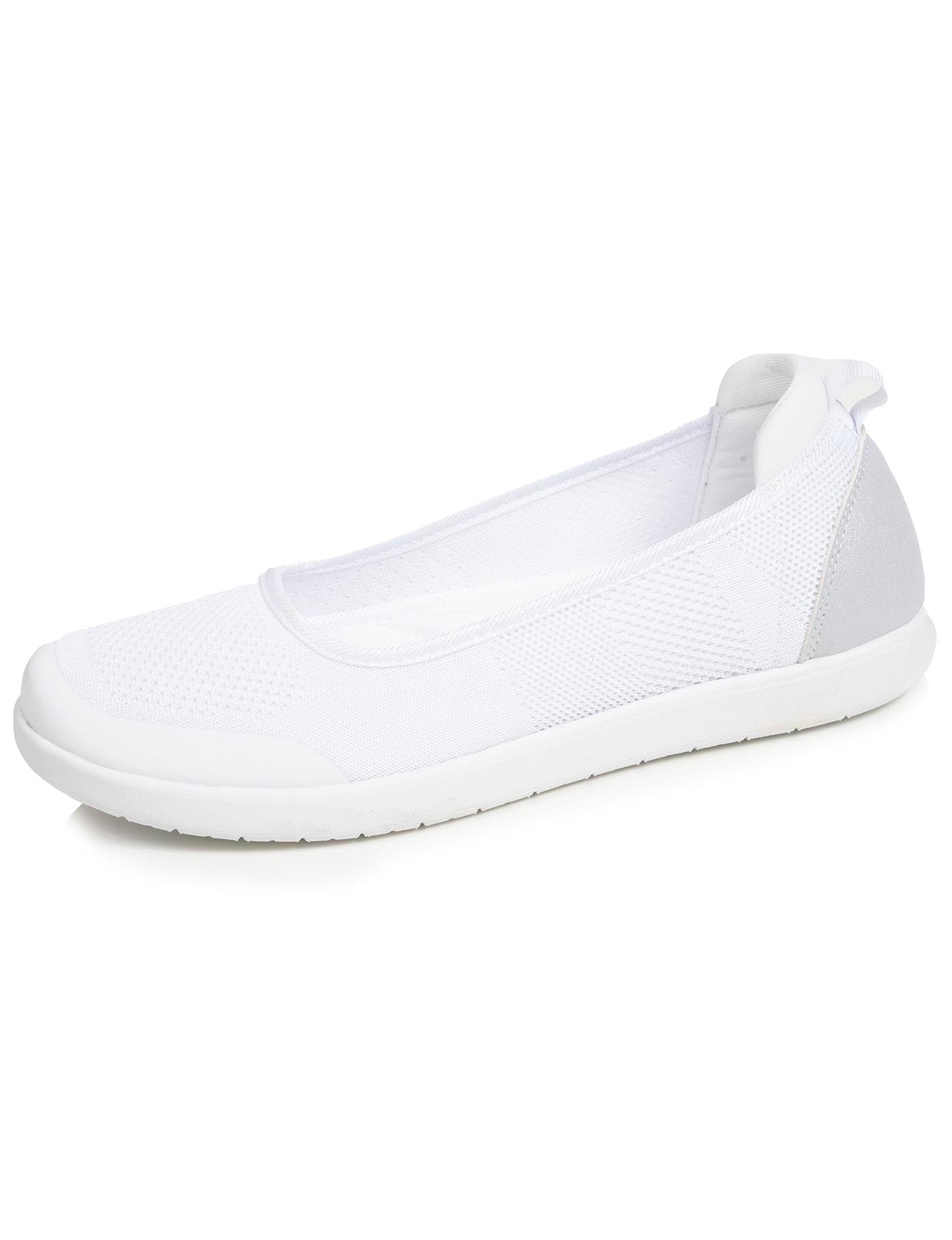 isotoner-ballerines-femme-slip-on-blanc-everywear image 6