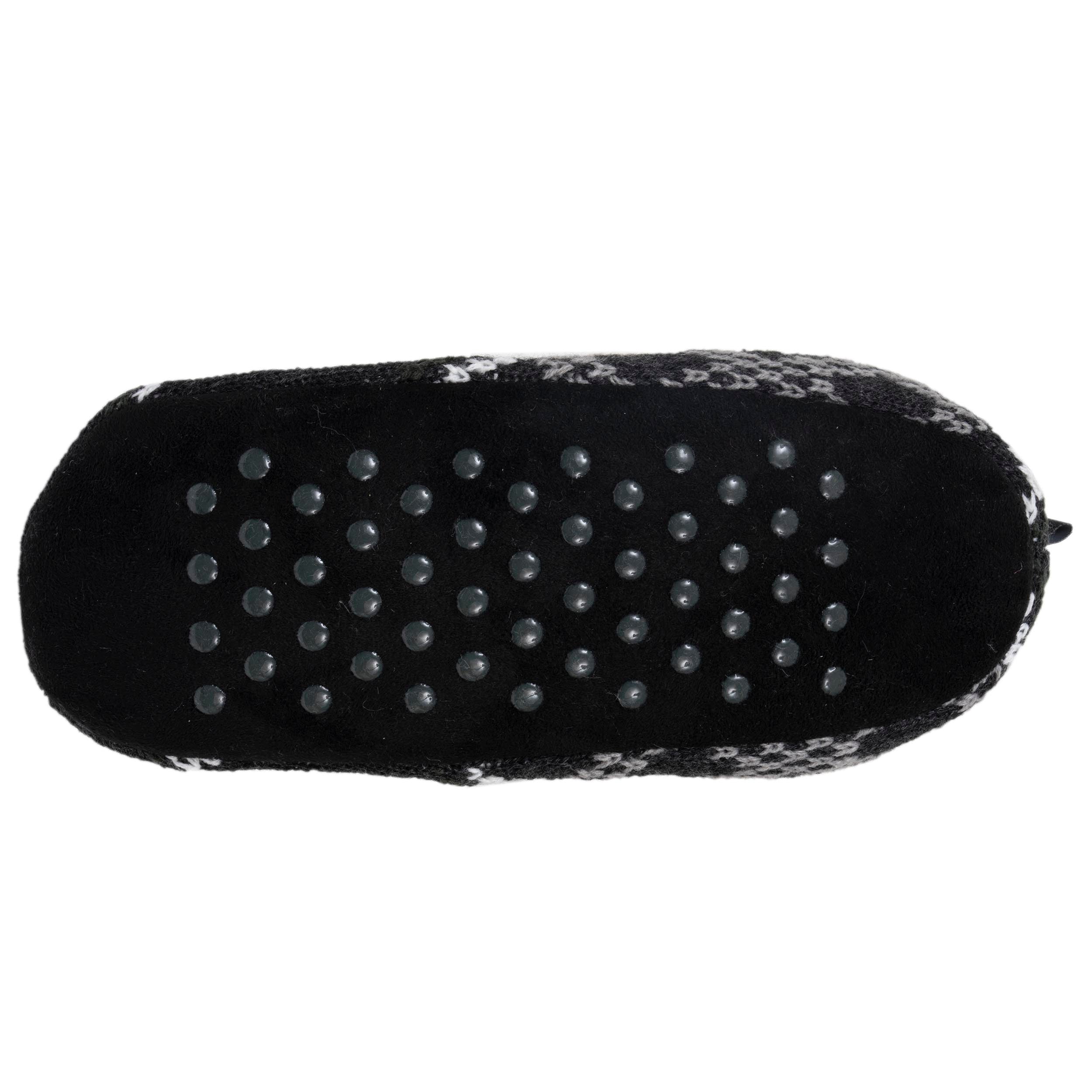 isotoner-chaussettes-chaussons-homme-jacquard-gris image 4