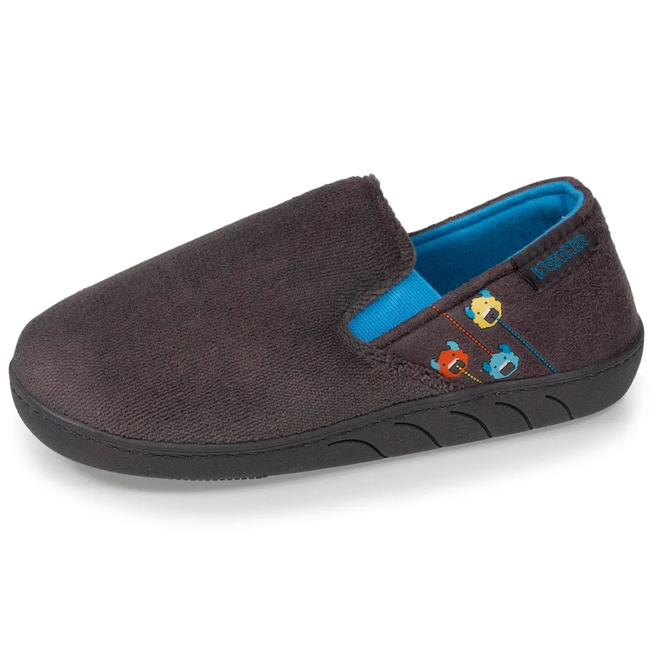 isotoner-chaussons-sans-g-nes-junior-pixels-polaire image 1