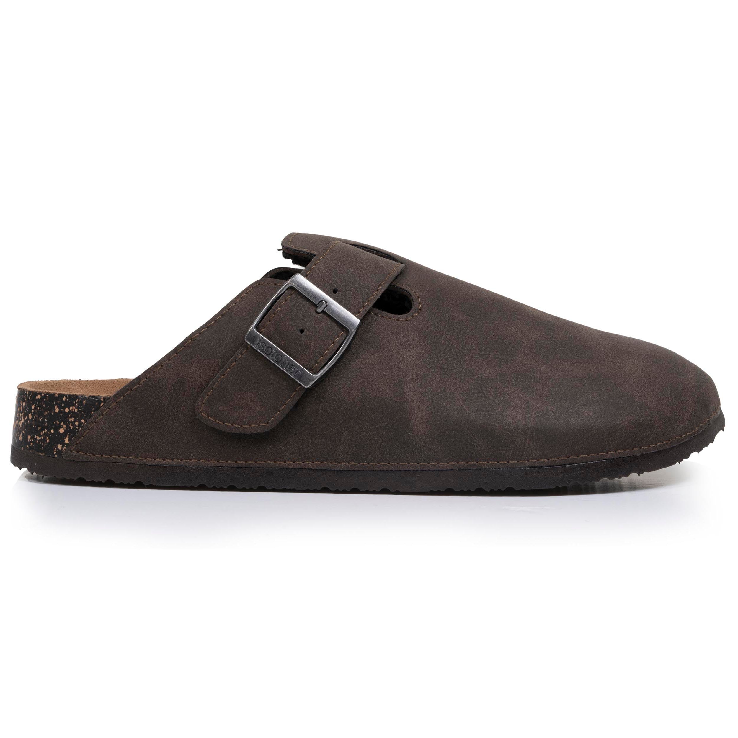 isotoner-sabots-homme-fourr-s-marron-doublure-fourrure image 8