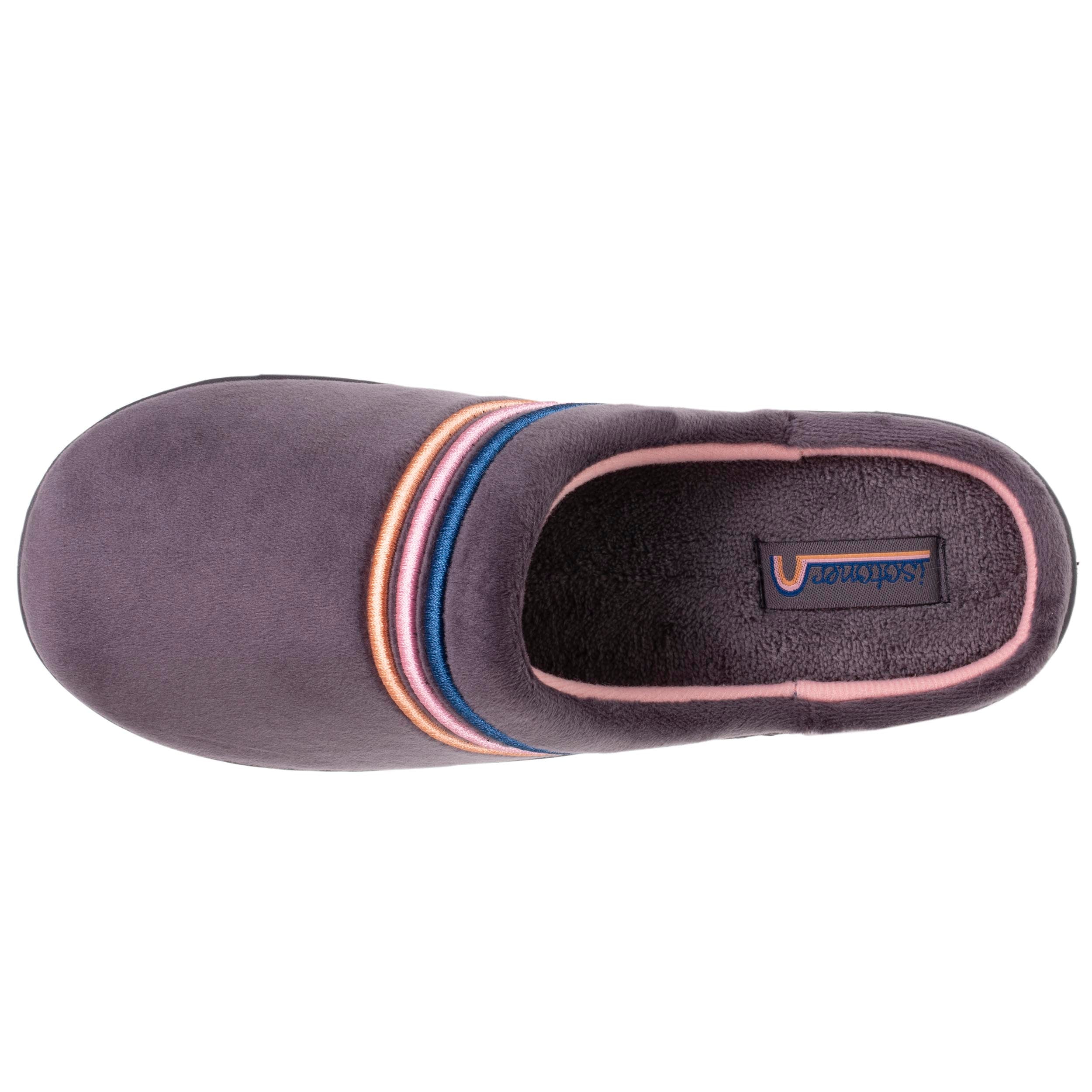 isotoner-chaussons-mules-junior-arc-en-ciel-velours image 2
