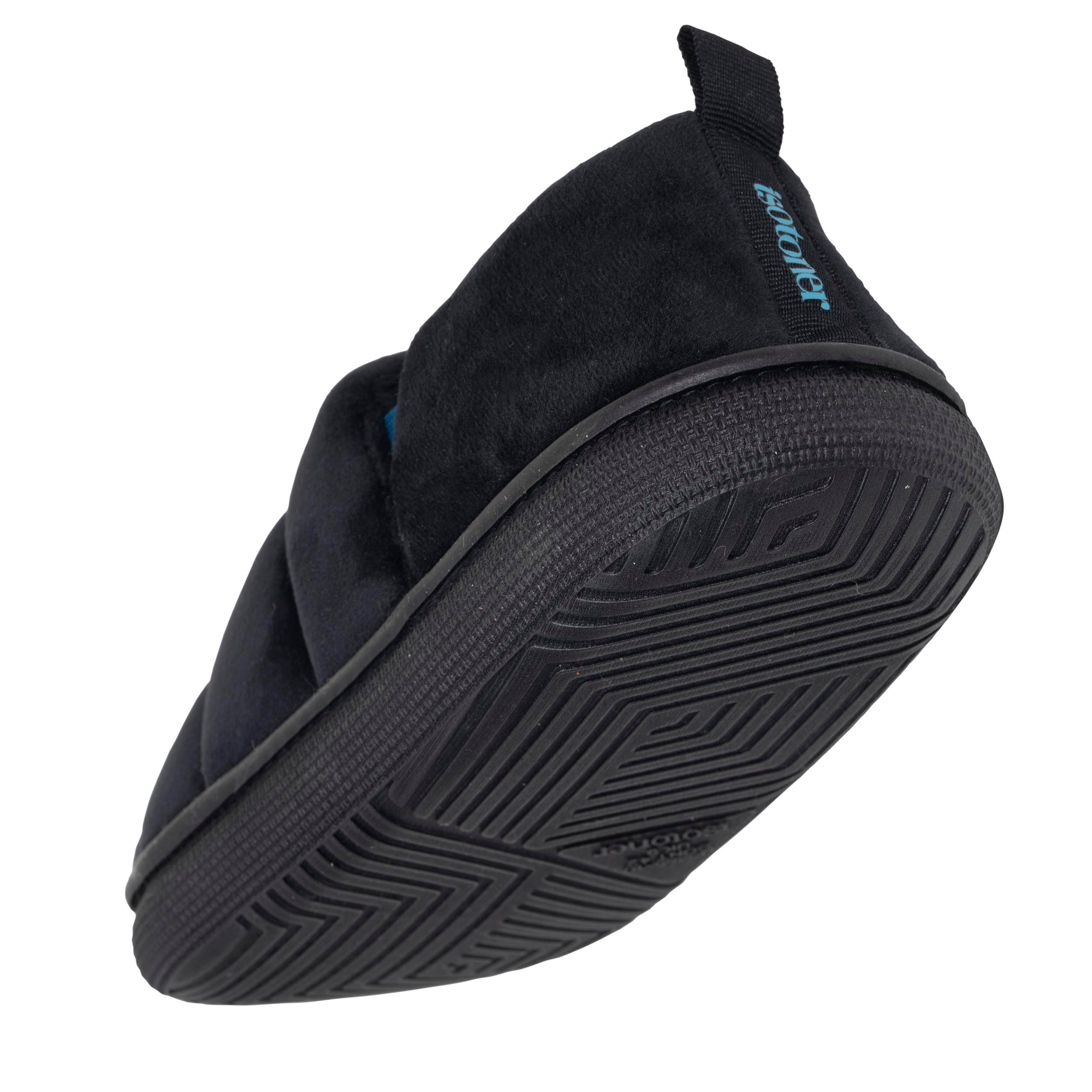 isotoner-chaussons-slippers-homme-bloup-noir-bleu image 5
