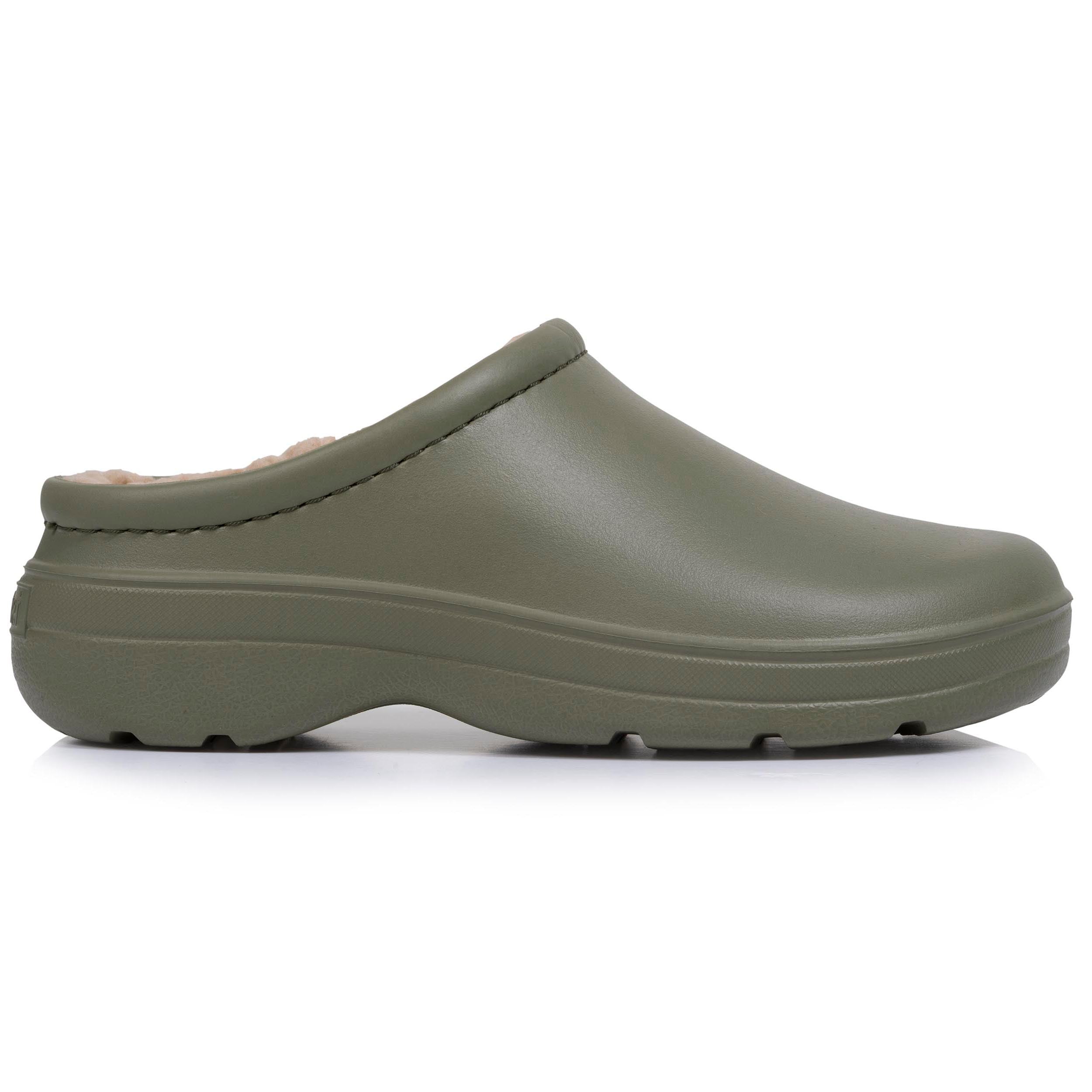 isotoner-sabots-de-jardin-femme-fourr-s-kaki image 8