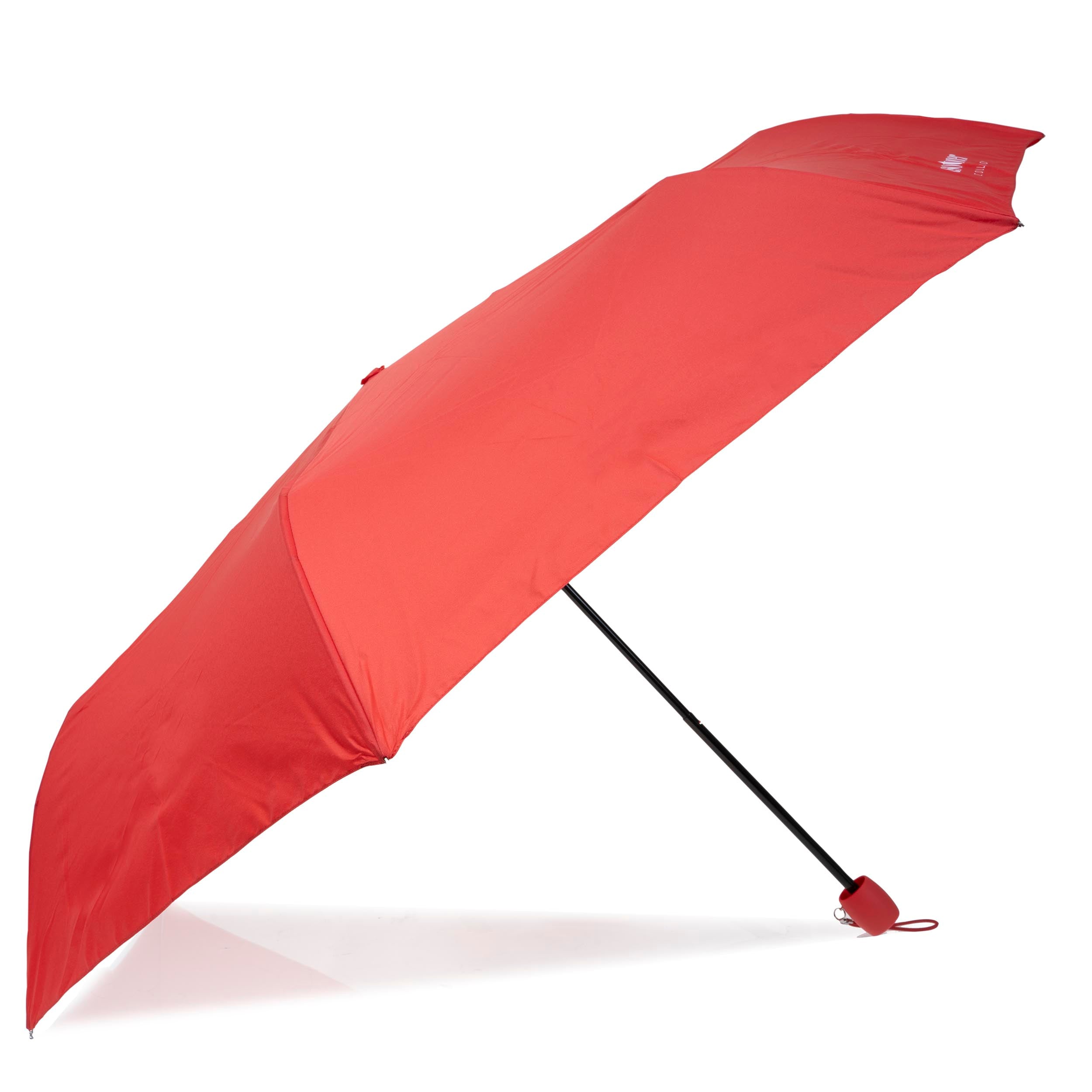 isotoner-parapluie-ombrelle-rouge-corail-upf50-pliant image 2