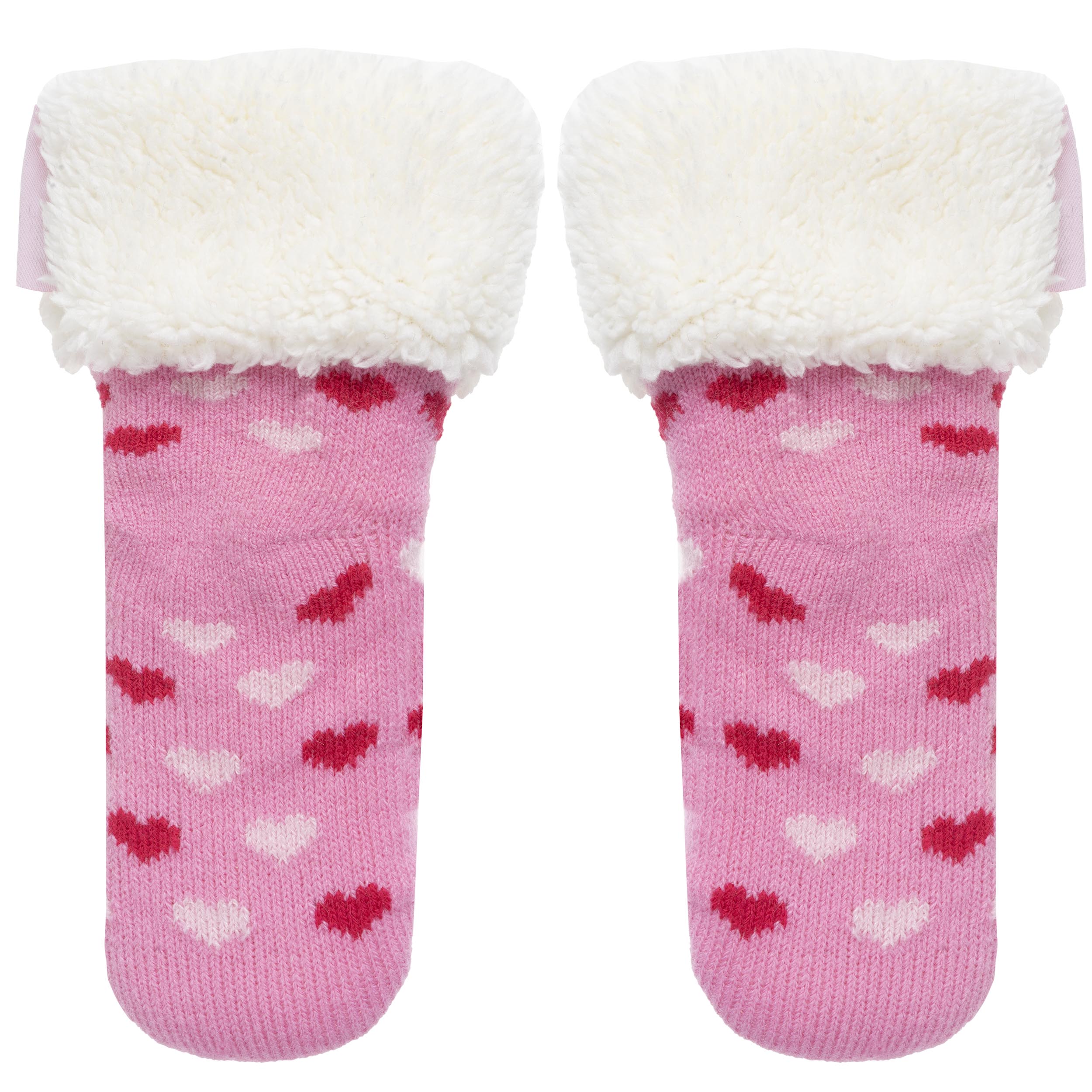 isotoner-chaussettes-fourr-es-enfant-rose-panda-1-8-ans-sherpa-antid-rapantes image 3