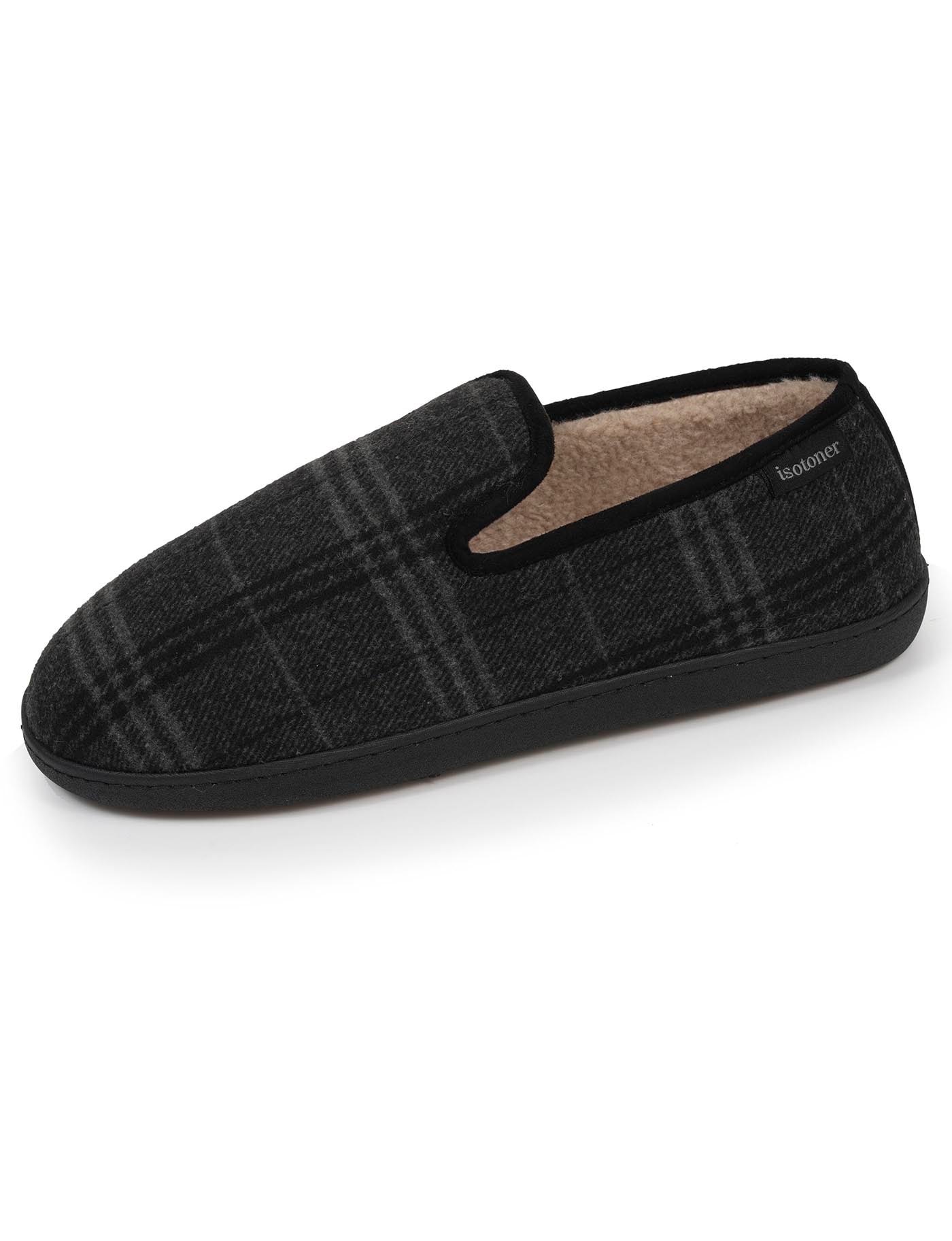 isotoner-chaussons-charentaises-homme-tartan-gris image 6
